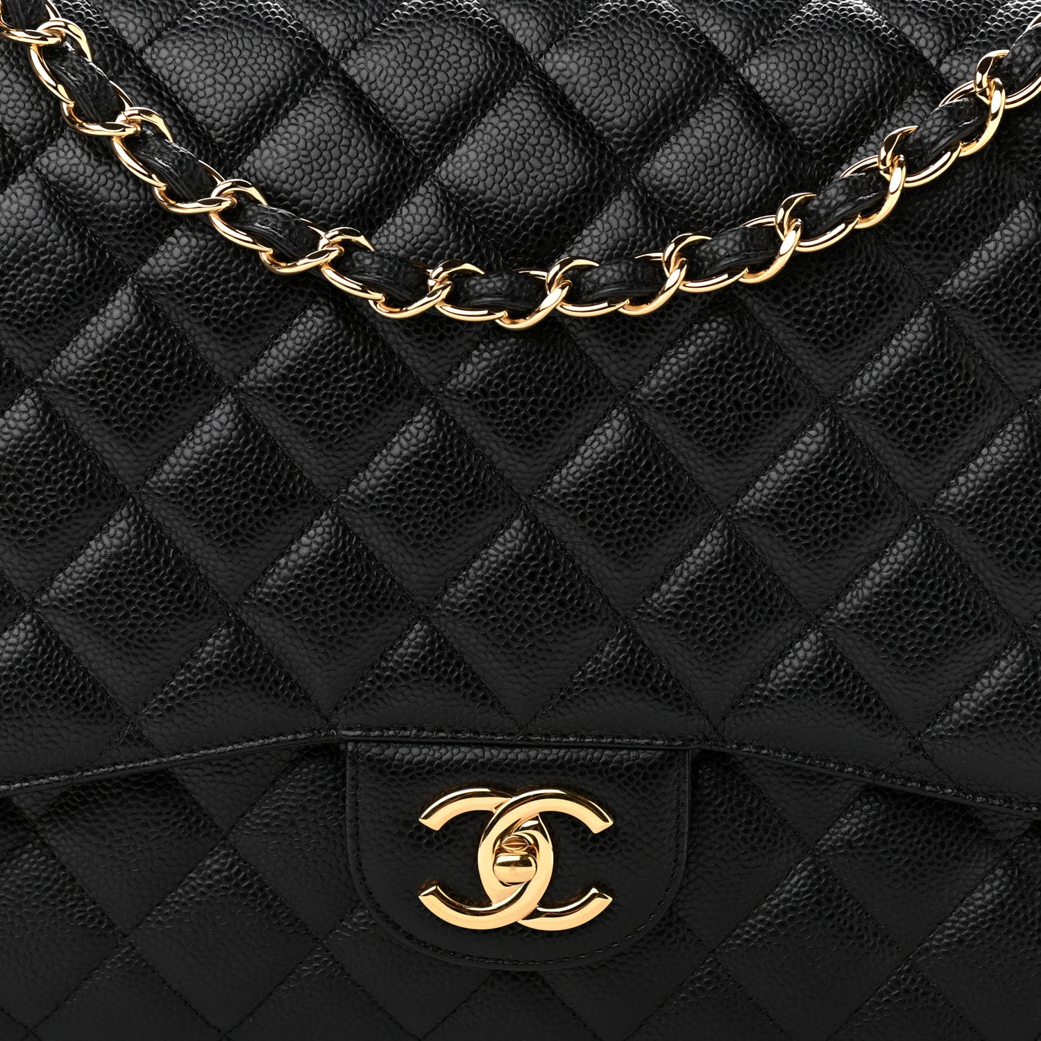 Chanel Caviar Quilted Maxi Double Flap Black 10 of 10