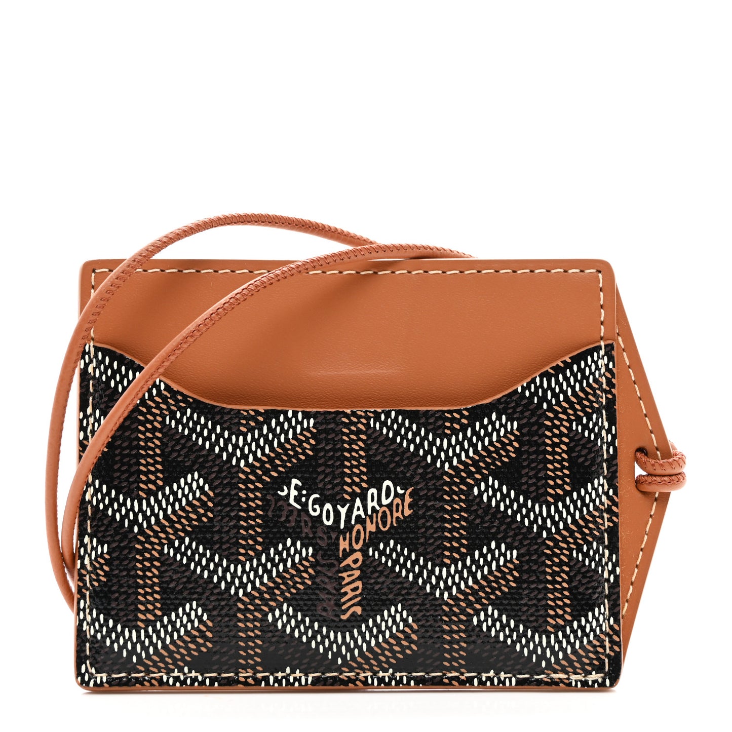 Goyardine Venus Bag Mirror Black Gold