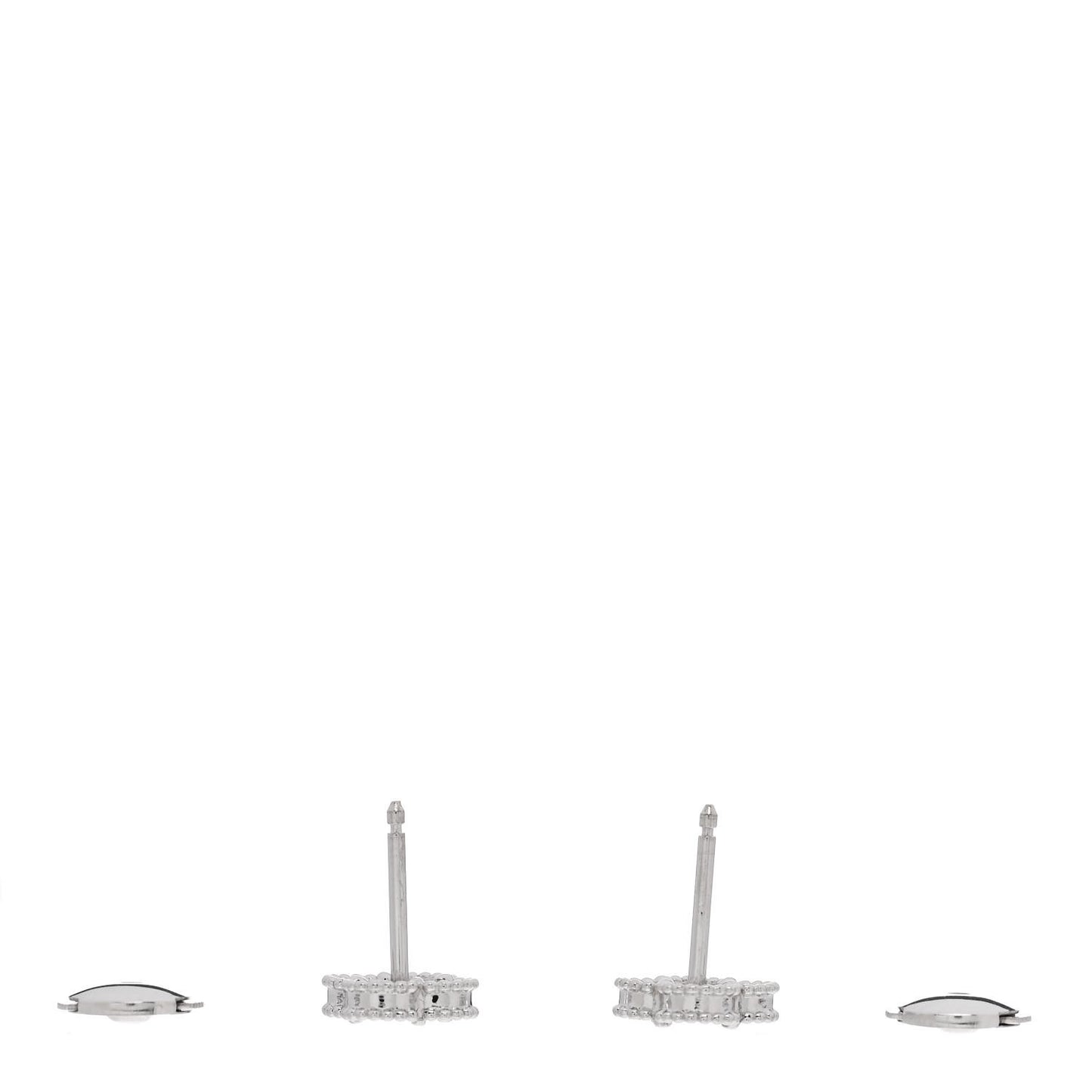 18K White Gold Turquoise Sweet Alhambra Earrings