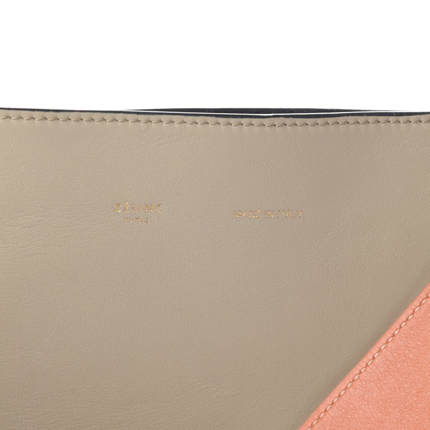 Shiny Smooth Calfskin Small Twisted Cabas Beige White