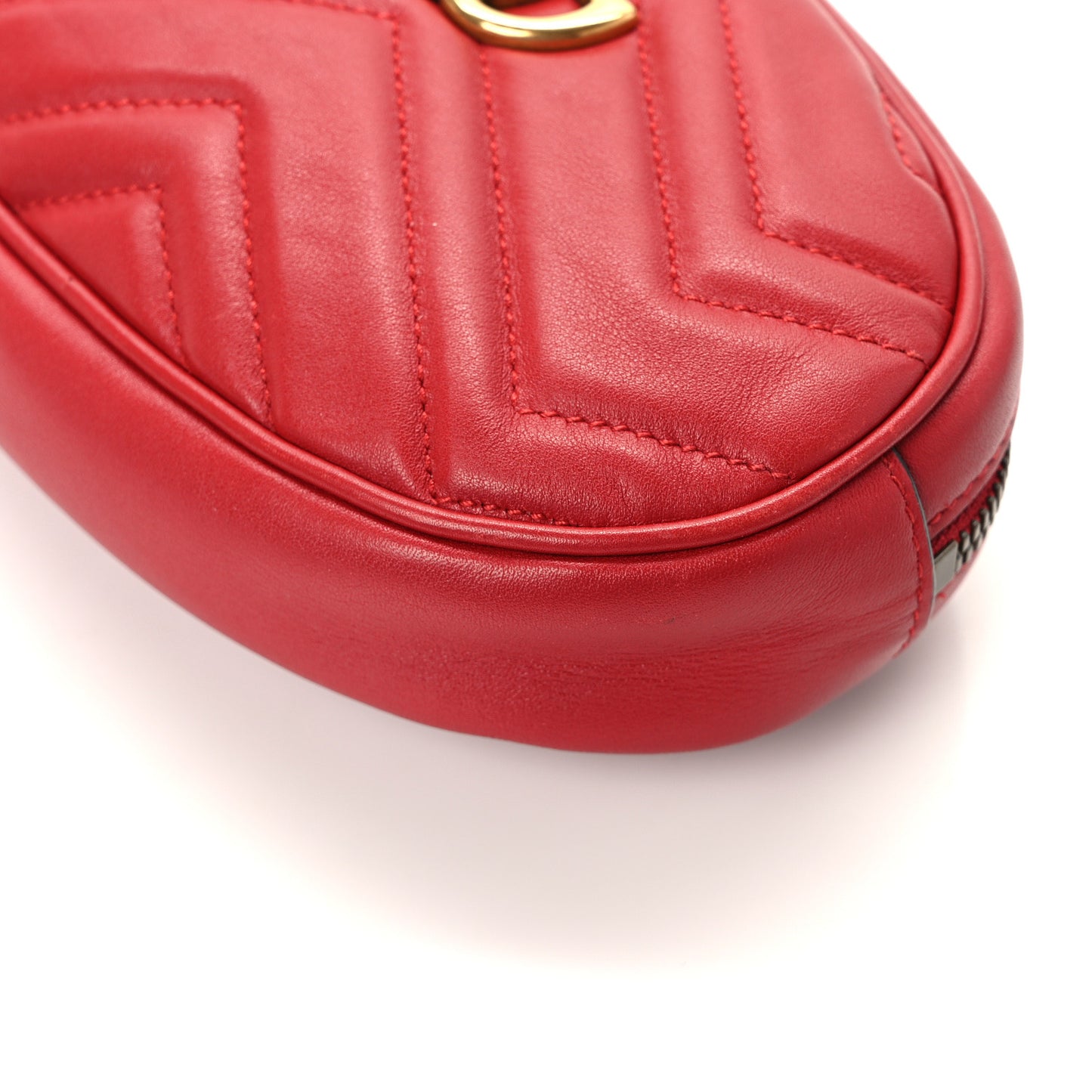 Calfskin Matelasse GG Marmont Belt Bag 75 30 Hibiscus Red