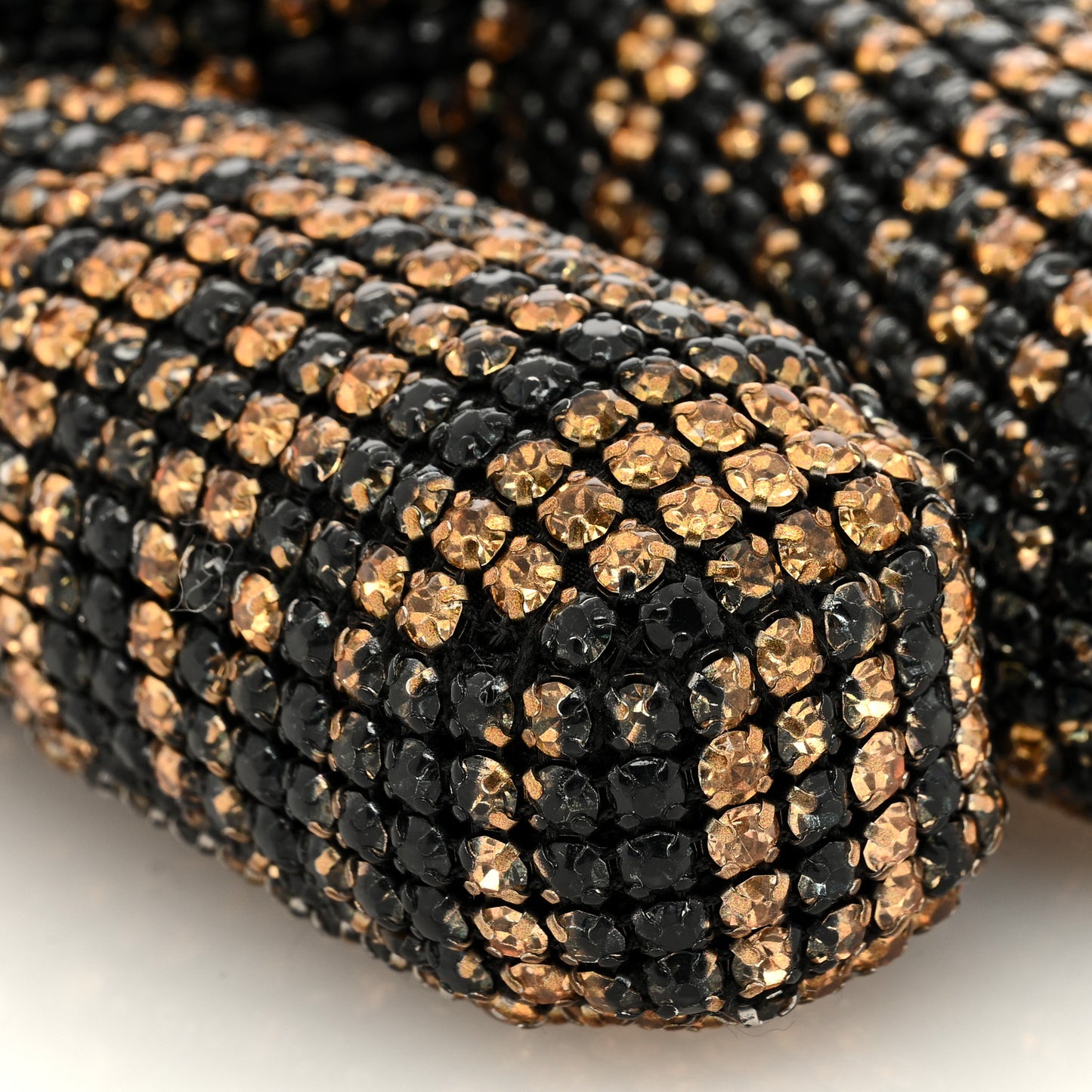 Crystal Mesh Tiger Beiress Wristlet Black Multicolor