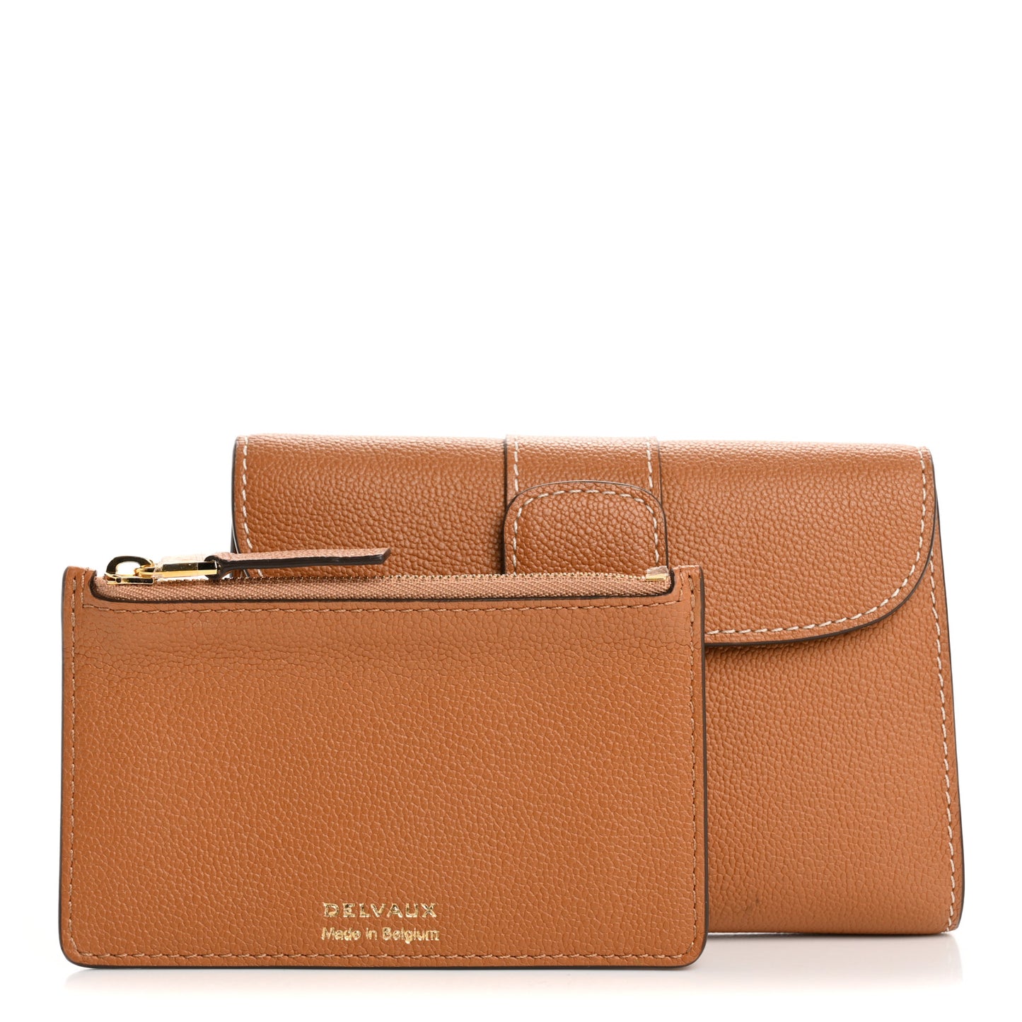 Grained Rodeo Calfskin Brillant Compact Wallet Vegetal