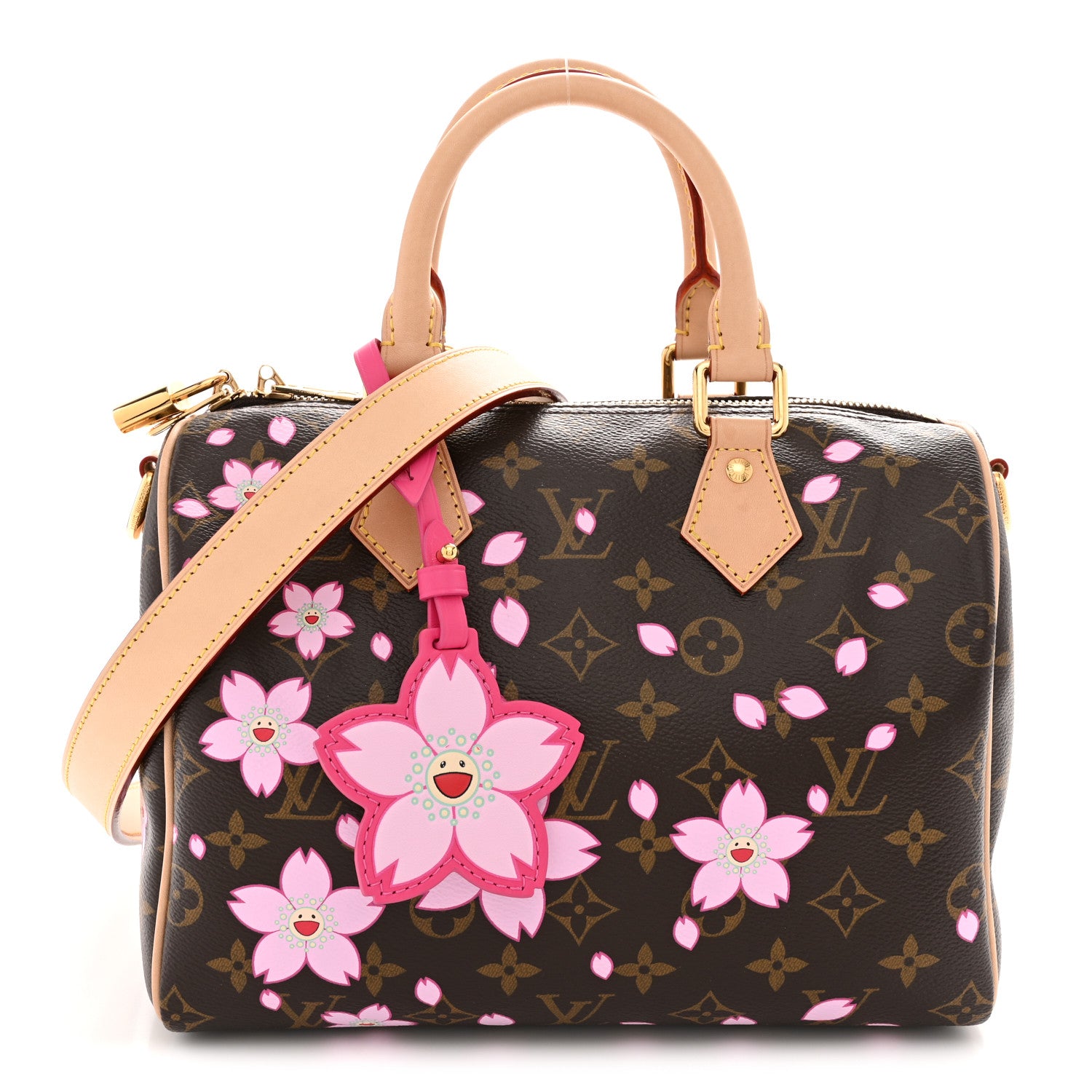 Louis Vuitton LV X TM Monogram Cherry Blossom Speedy Bandouliere
