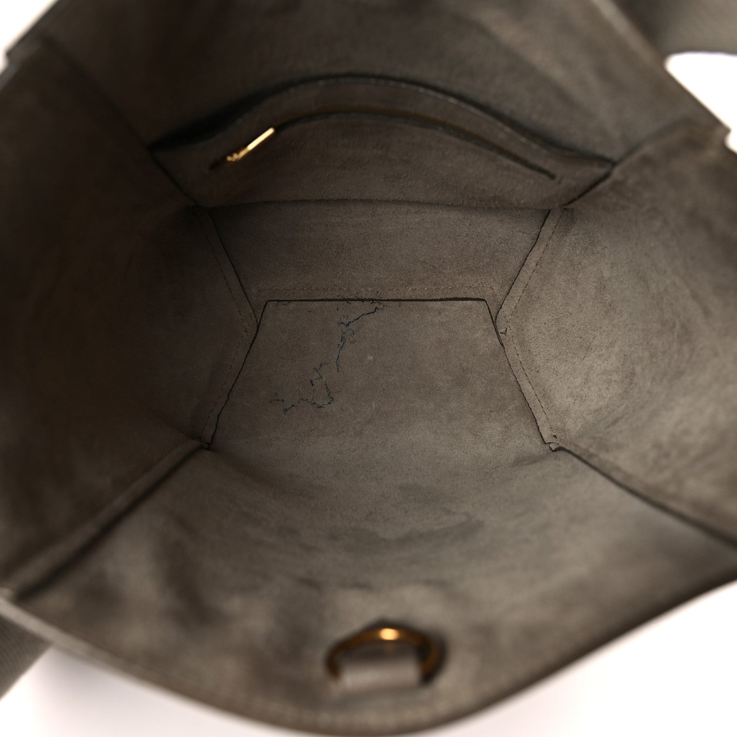 Celine Soft Grained Calfskin Small Sangle Bucket Bag Taupe 5 of 13