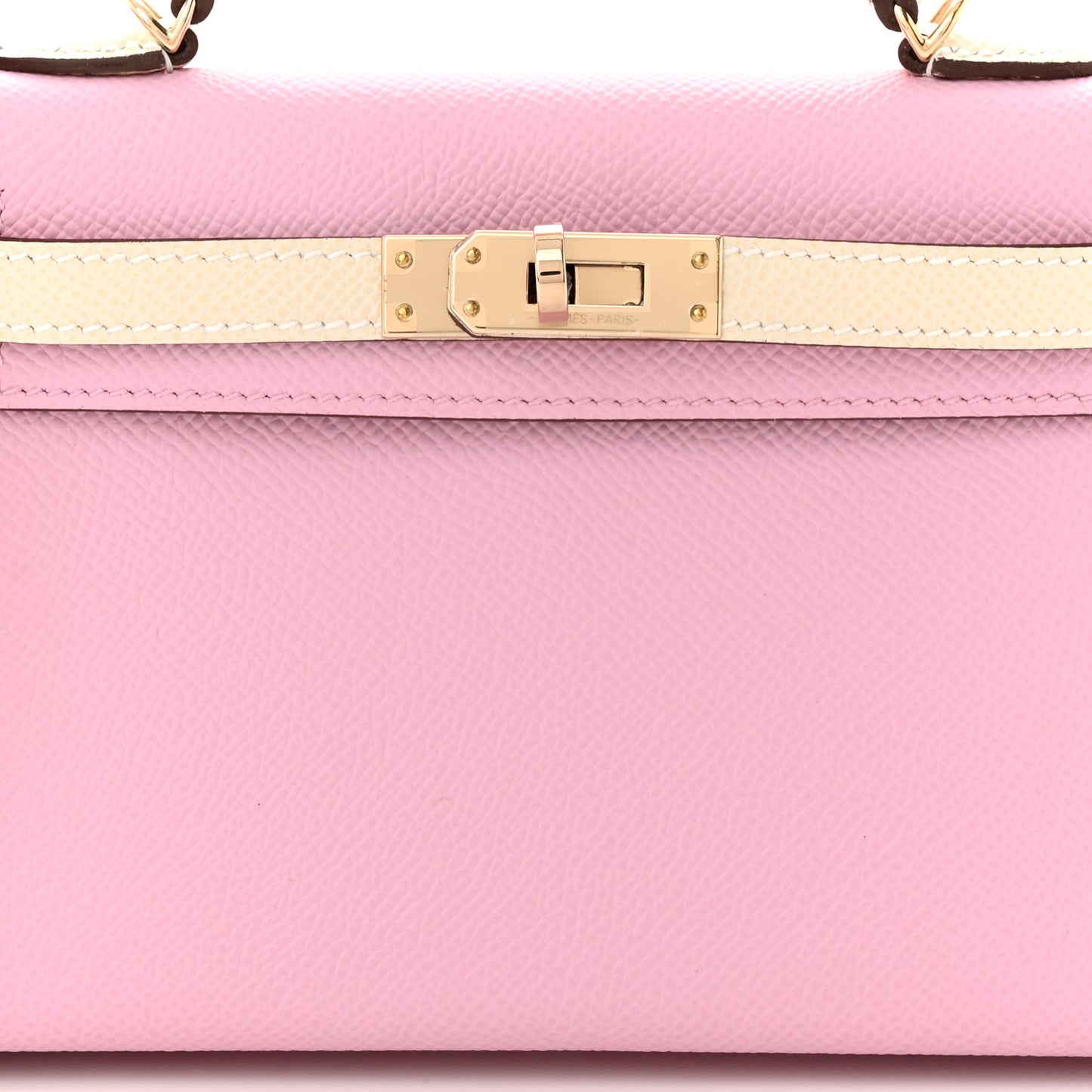 Epsom Horseshoe Mini Kelly Sellier 20 Mauve Sylvestre Craie