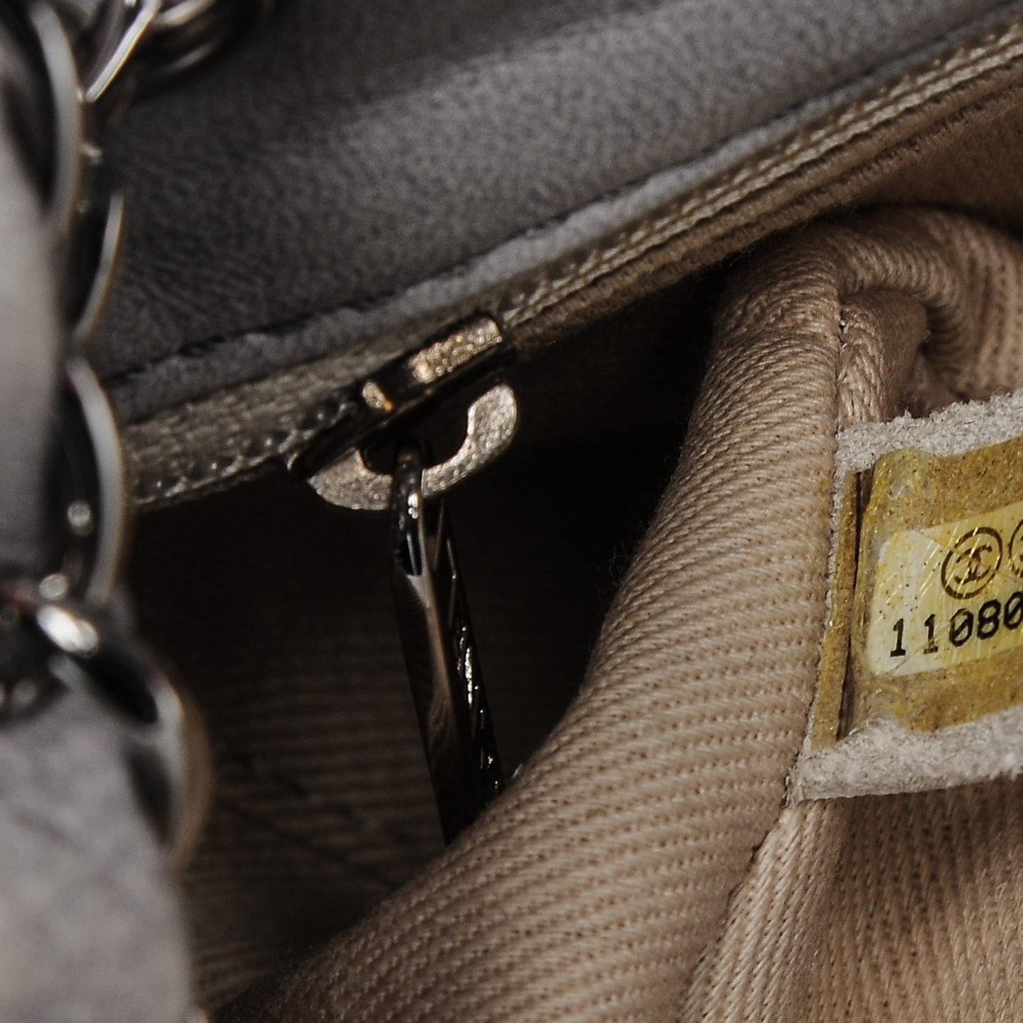 Lambskin Diagonal CC Chain Flap