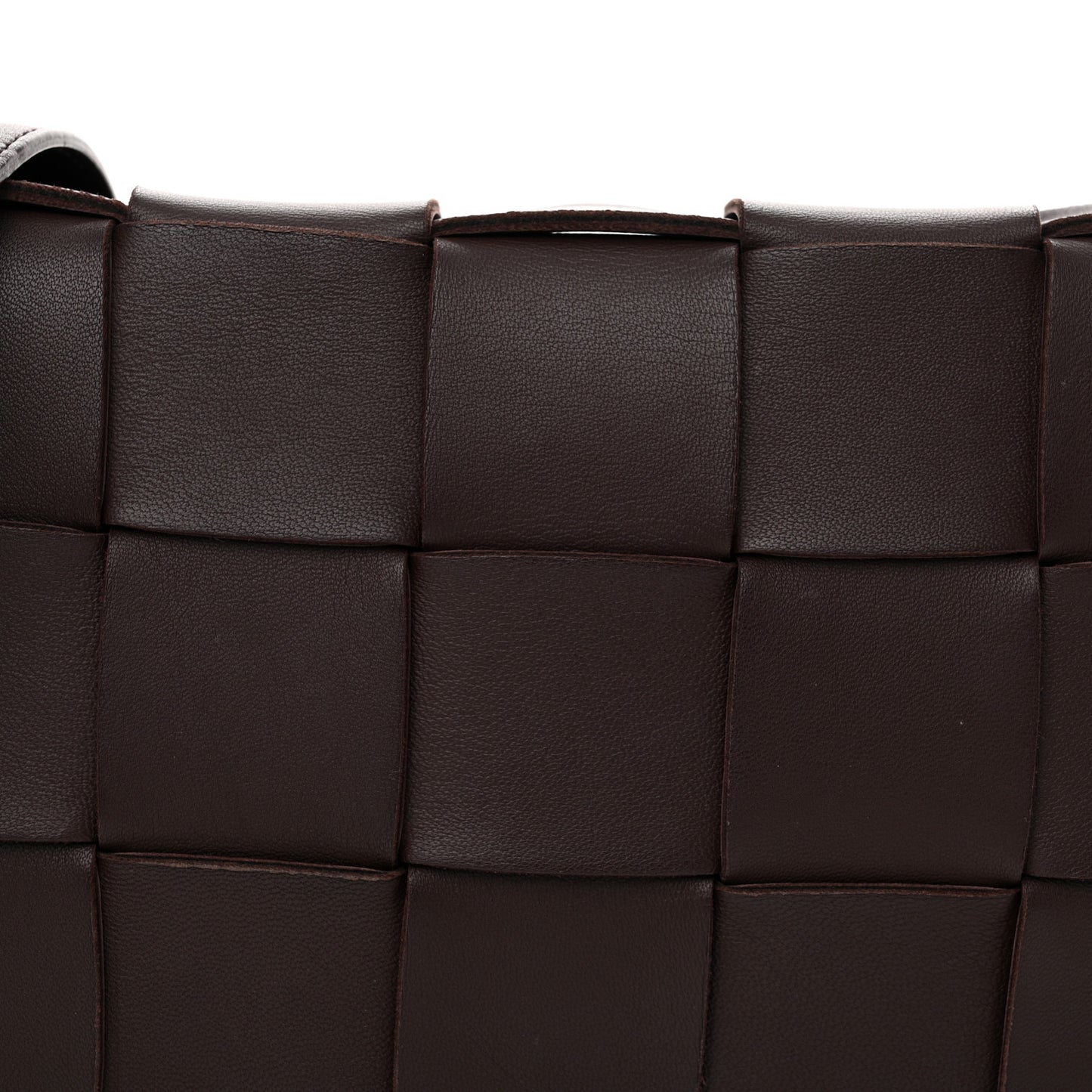 Lambskin Maxi Intrecciato Cassette Crossbody Bag Fondant