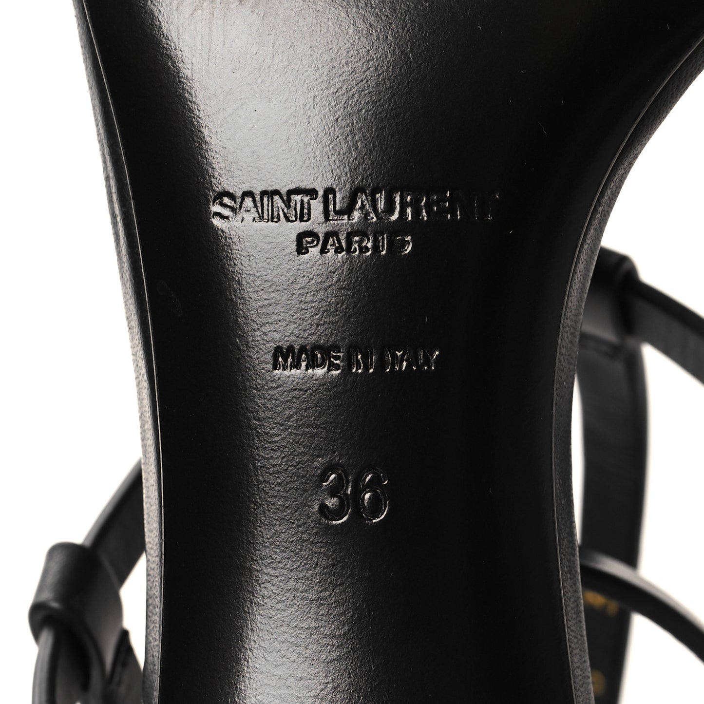 Calfskin Cassandra 60 Sandals 36 Black