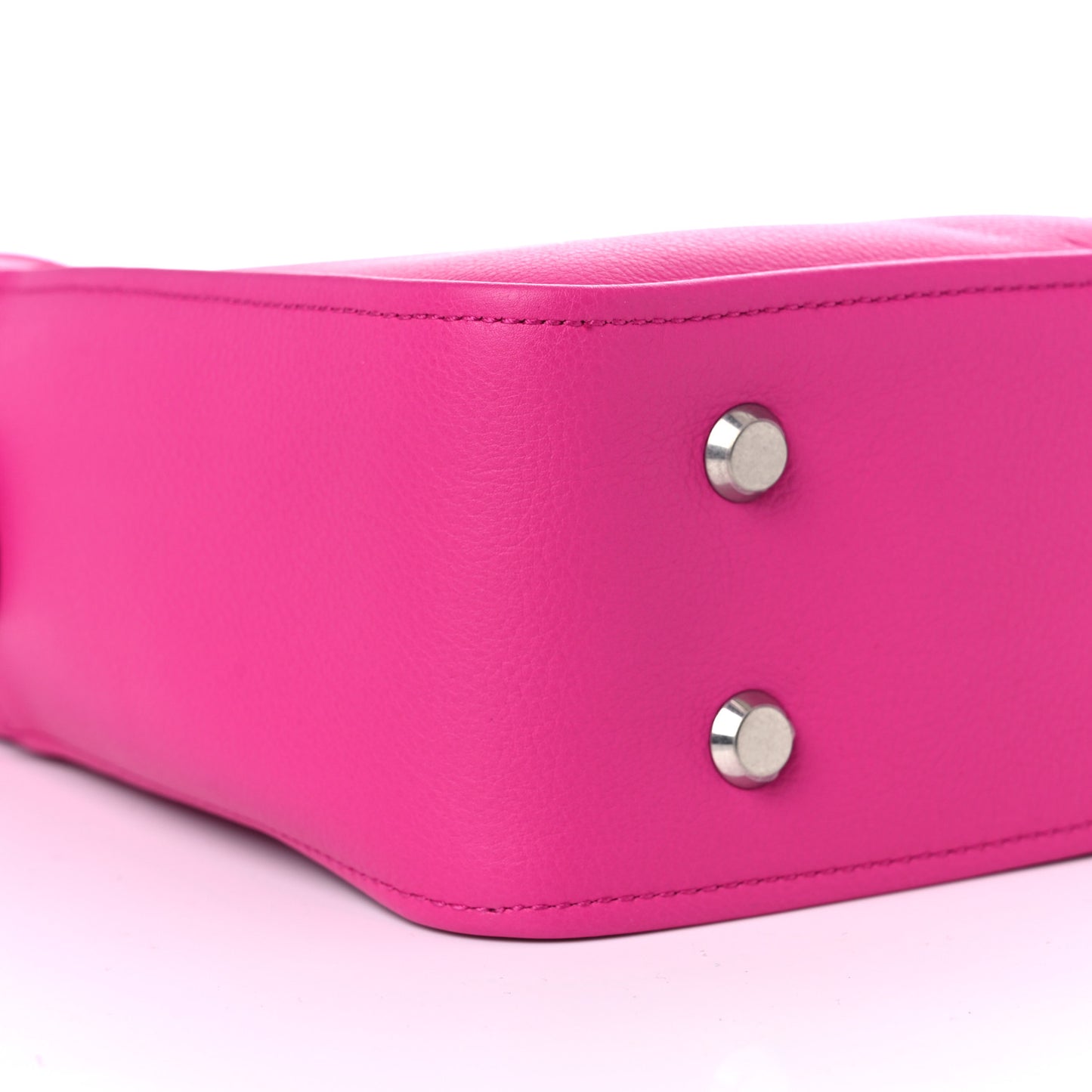 Calfskin XS Triangle Duffle Acid Pink