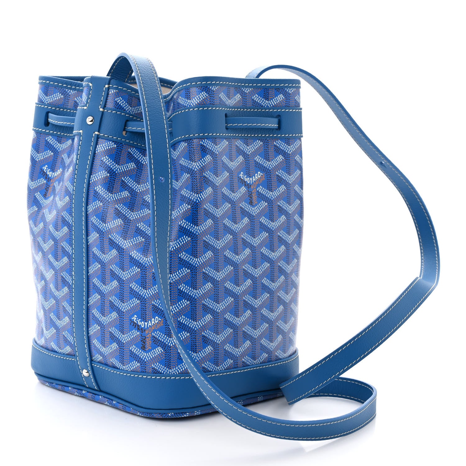 Goyard Goyardine Petit Flot Bucket Bag PM Sky Morning 3 of 9