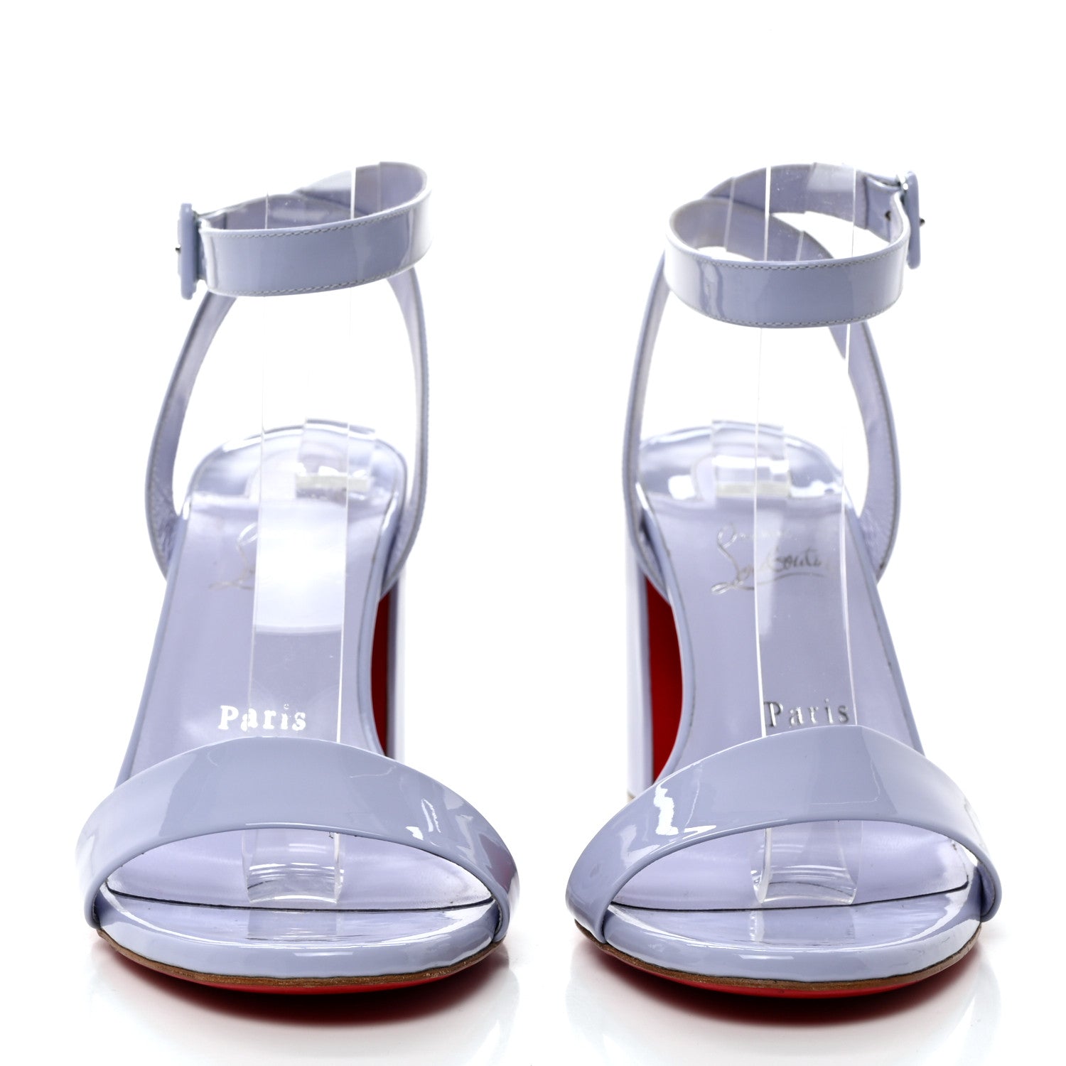 Christian Louboutin Patent Miss Sabina 85 Sandals 40 Skylight 2 of 10
