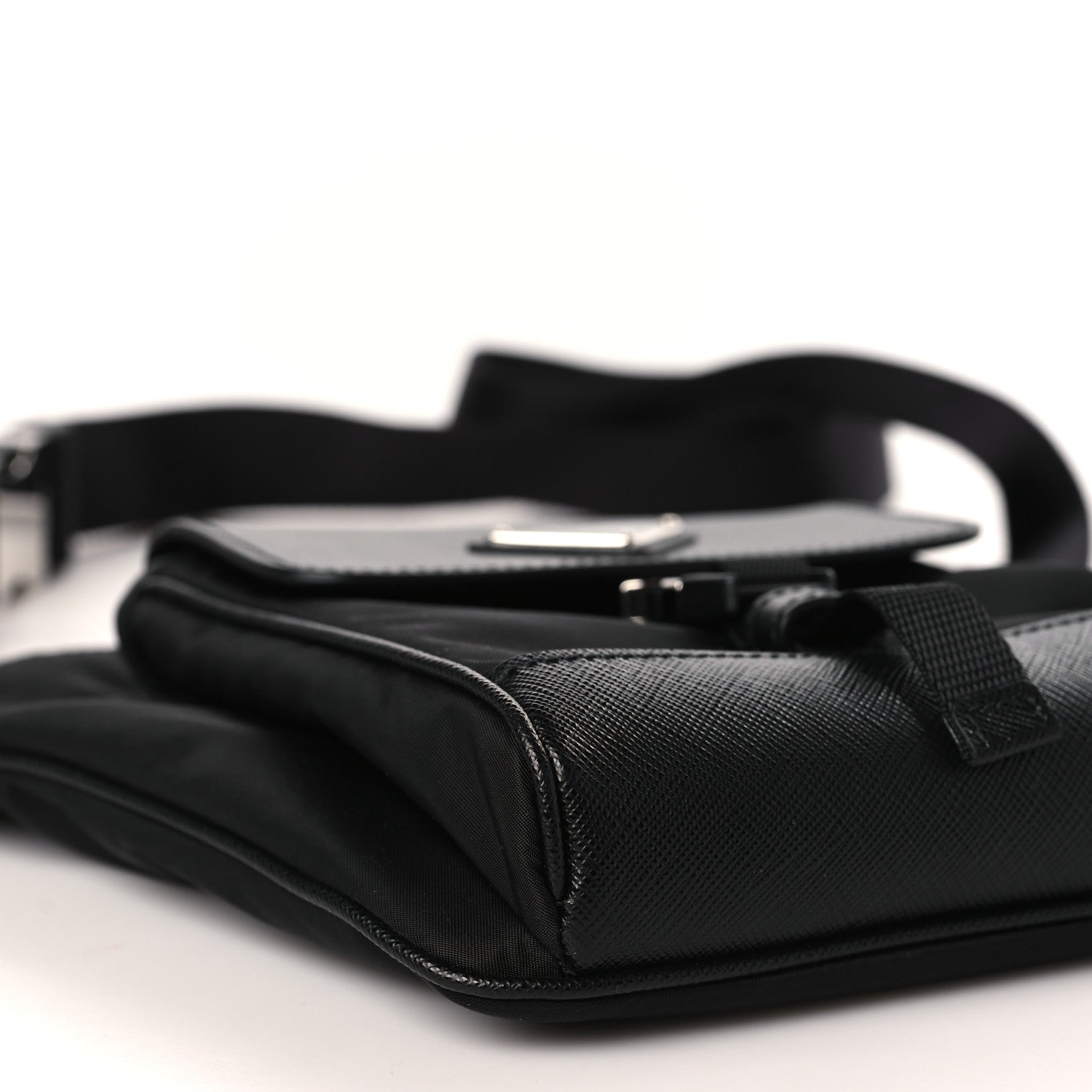 Prada Re-Nylon Saffiano Belt Bag Black 7 of 9