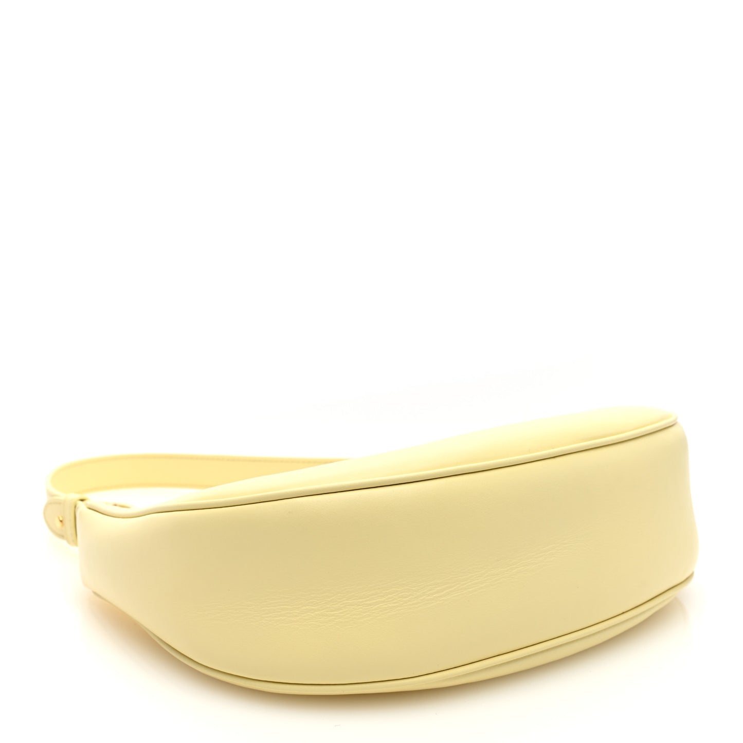 Smooth Calfskin Medium Ava Shoulder Bag Soft Yellow