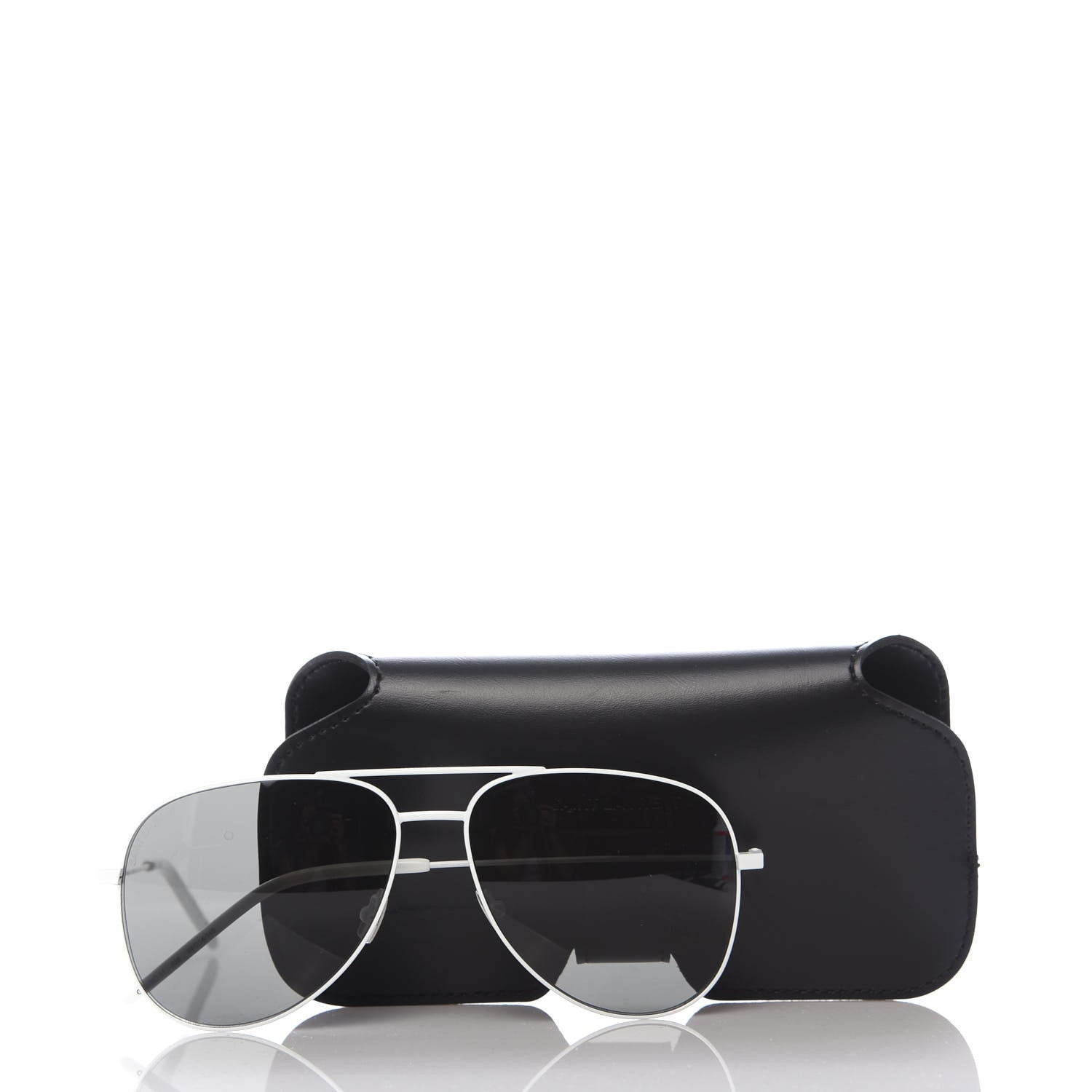 Saint Laurent Aviator Classic 11 Sunglasses White 9 of 9