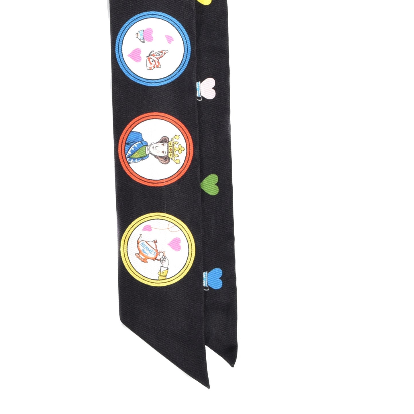 Silk Tea Time Twilly Black Rouge Multicolor
