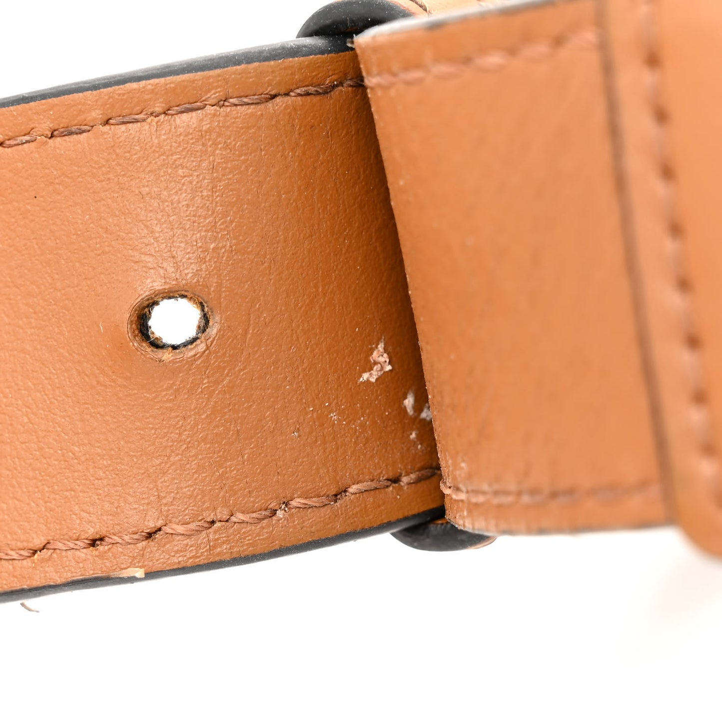 Grained Calfskin Greca Belt Bag Brown