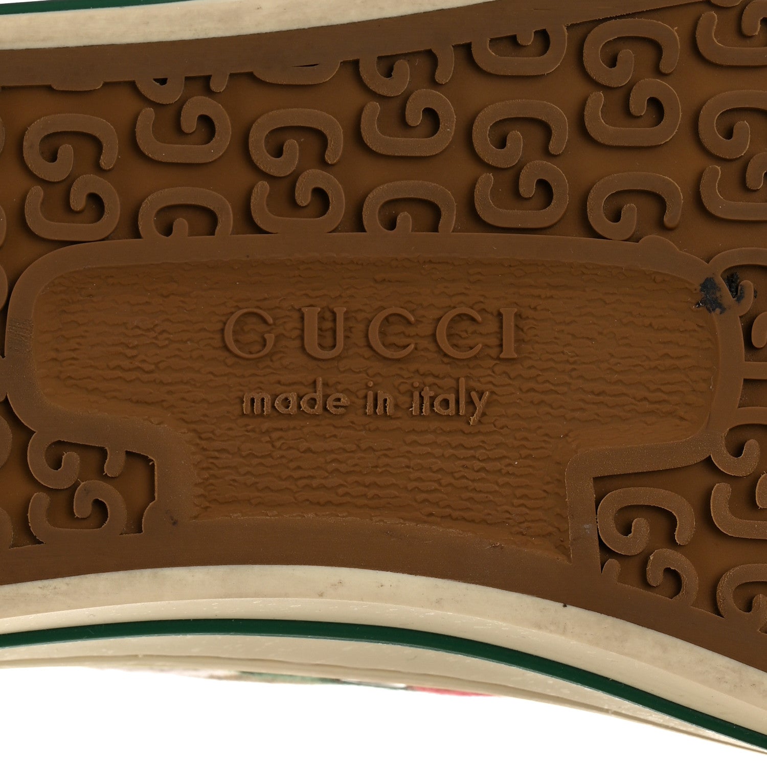 Gucci X DISNEY Mini Vintage GG Supreme Monogram Mickey Mouse 1977 Tennis Sneakers 36.5 Beige Multicolor 7 of 8