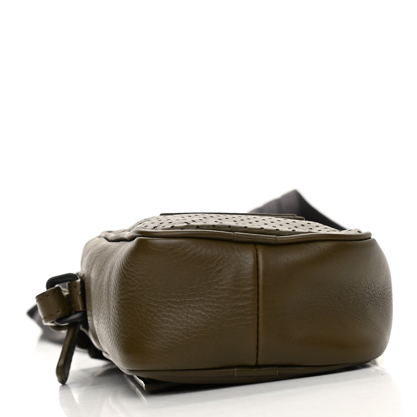 Perforated Calfskin Leggero Crossbody Mustard