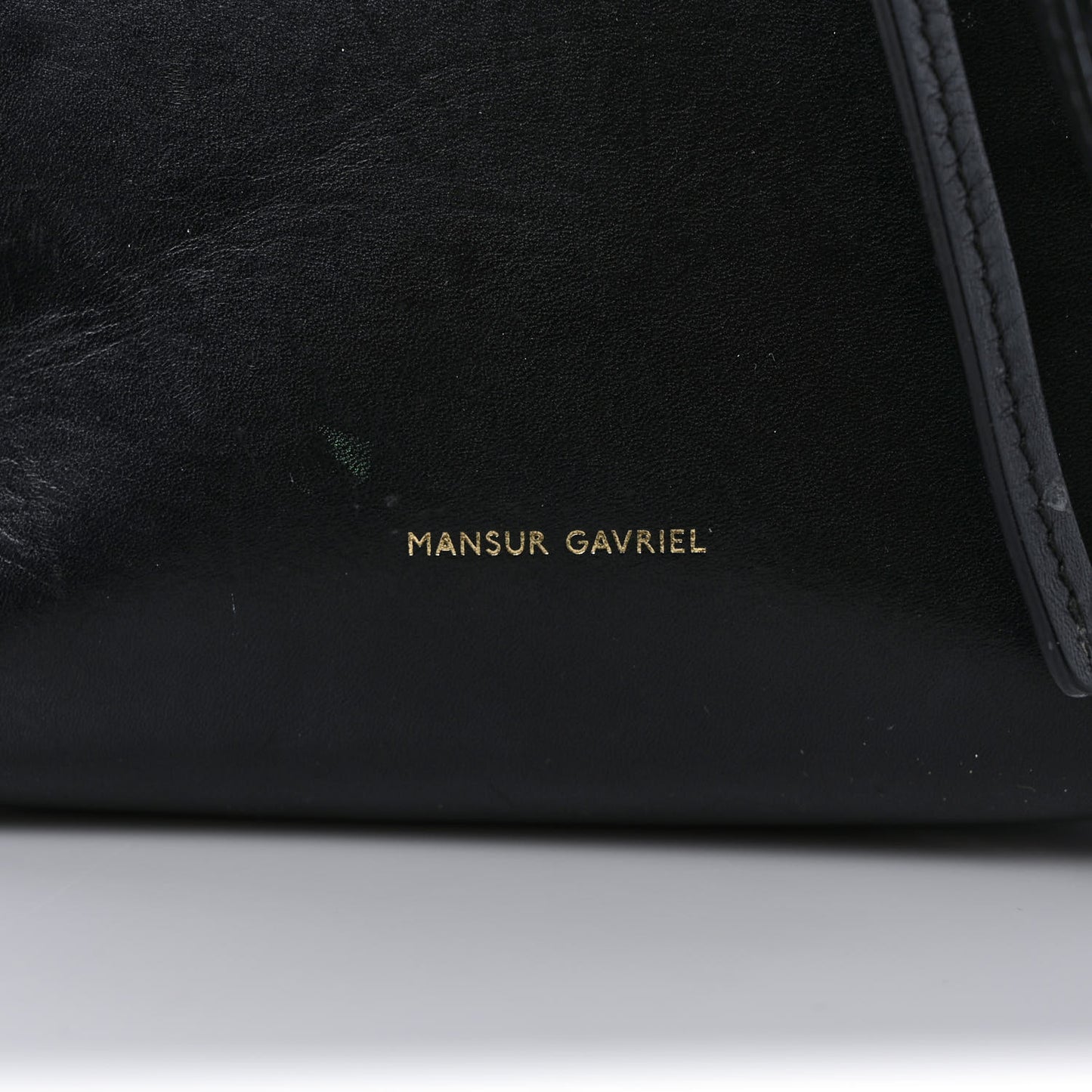 Calfskin Mini Bucket Bag Black Ballerina