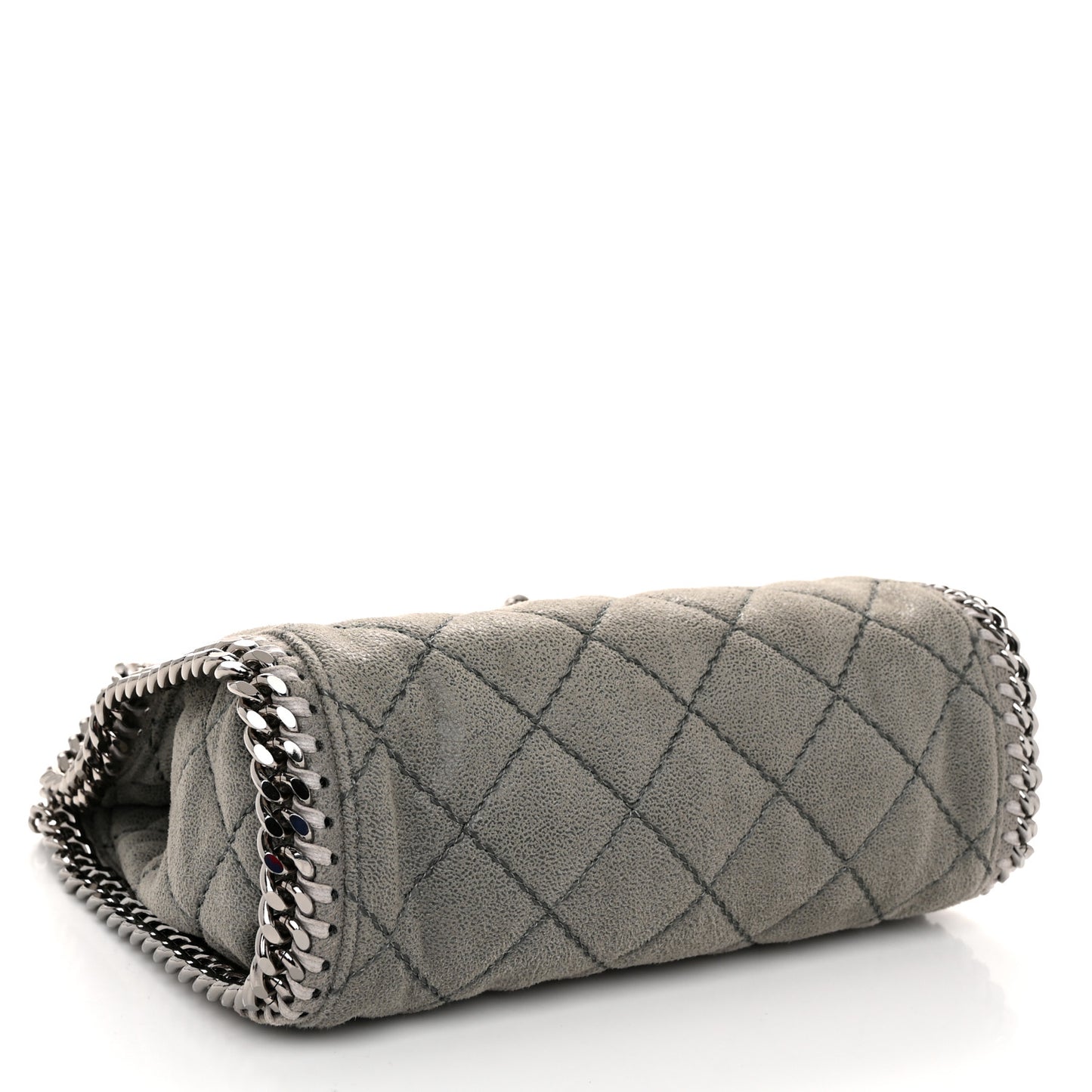 Shaggy Deer Quilted Mini Falabella Grey