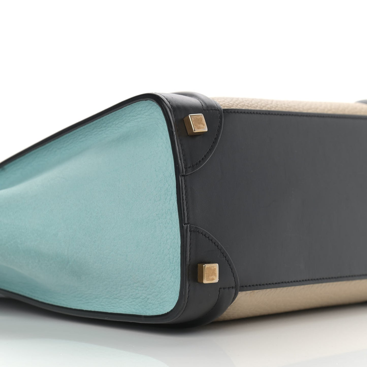 Bullhide Drummed Calfskin Micro Tri-Color Luggage Antarctic