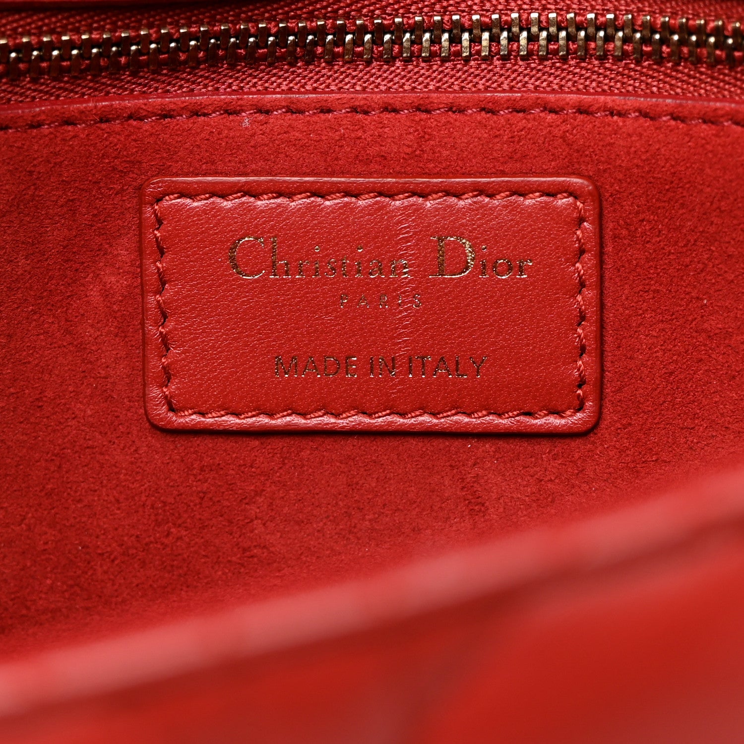 Christian Dior Lambskin Cannage Large Dioraddict Flap Red 6 of 10