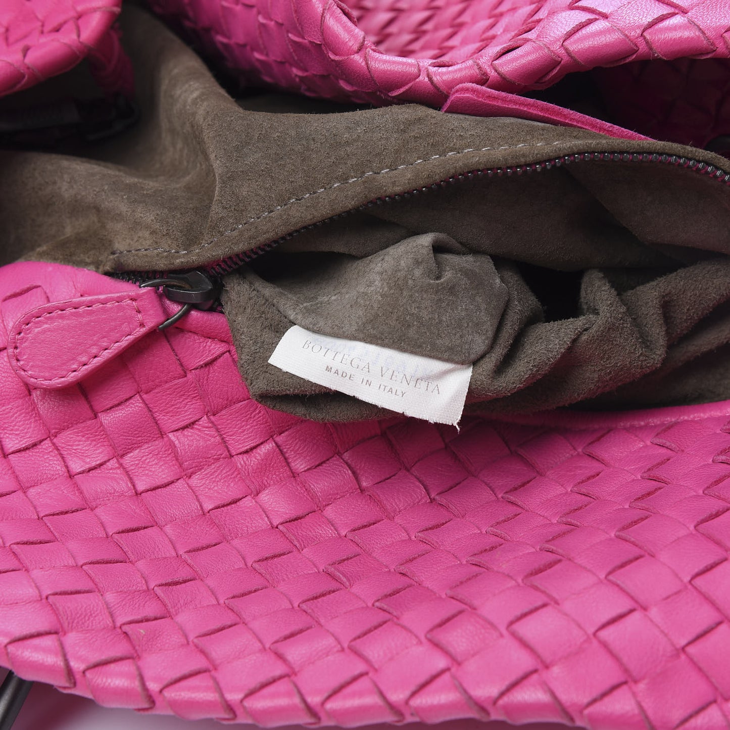 Nappa Intrecciato Large Seamless Tote Fuchsia