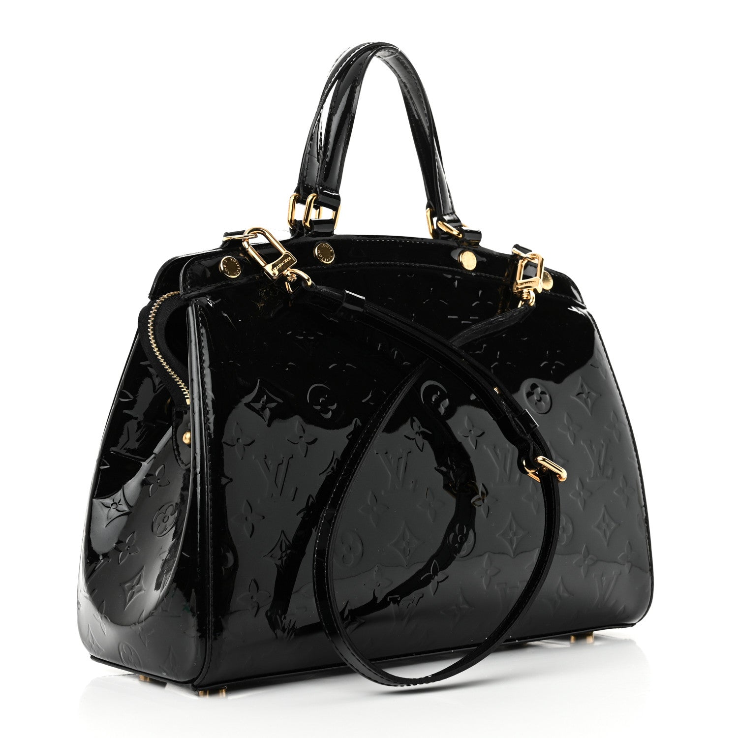 Louis Vuitton Vernis Brea MM Black 3 of 10