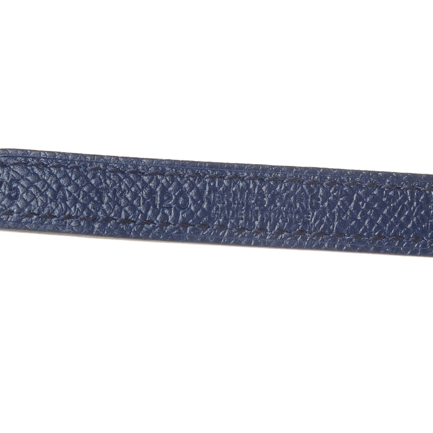Epsom Swift 13mm Romance Belt 75 Bleu Saphir Black