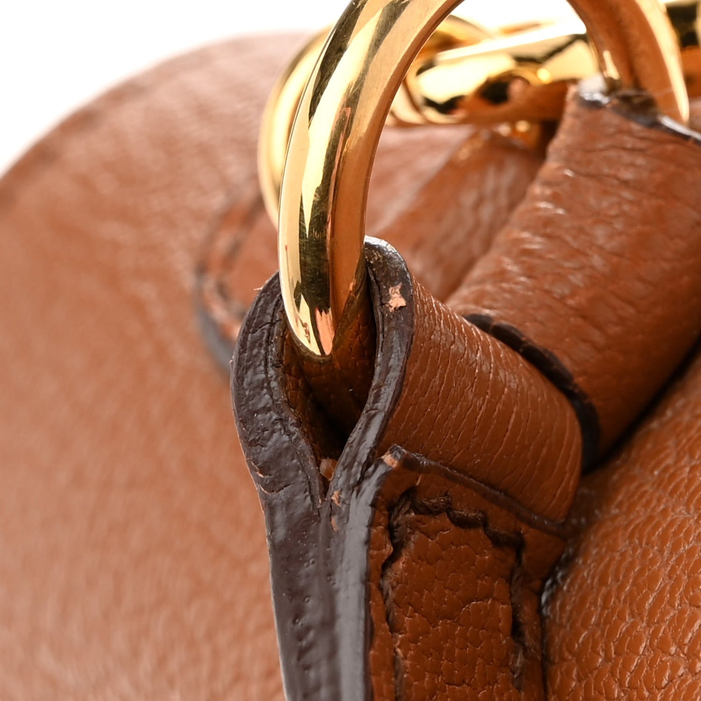 Goatskin Madras Shoulder Bag Cuoio
