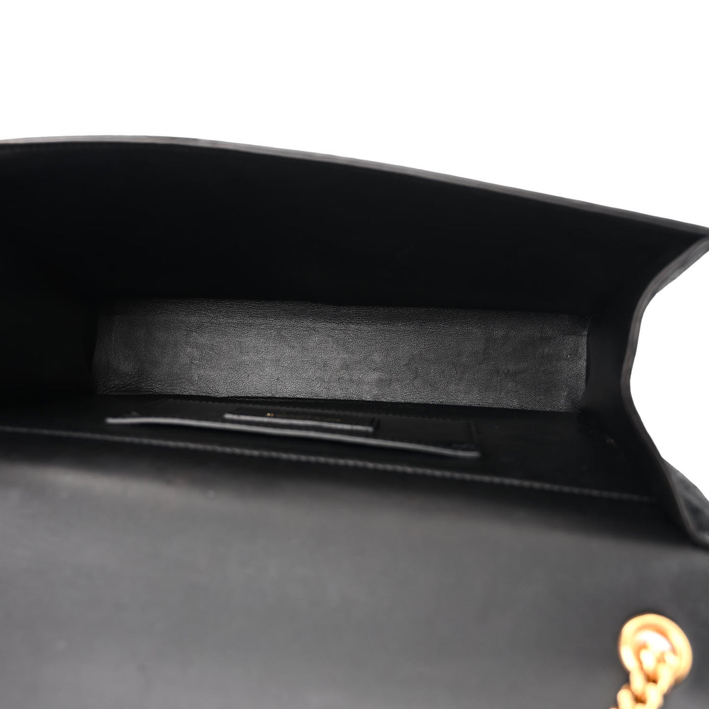 Suede Medium Classic Monogram Kate Tassel Satchel Black