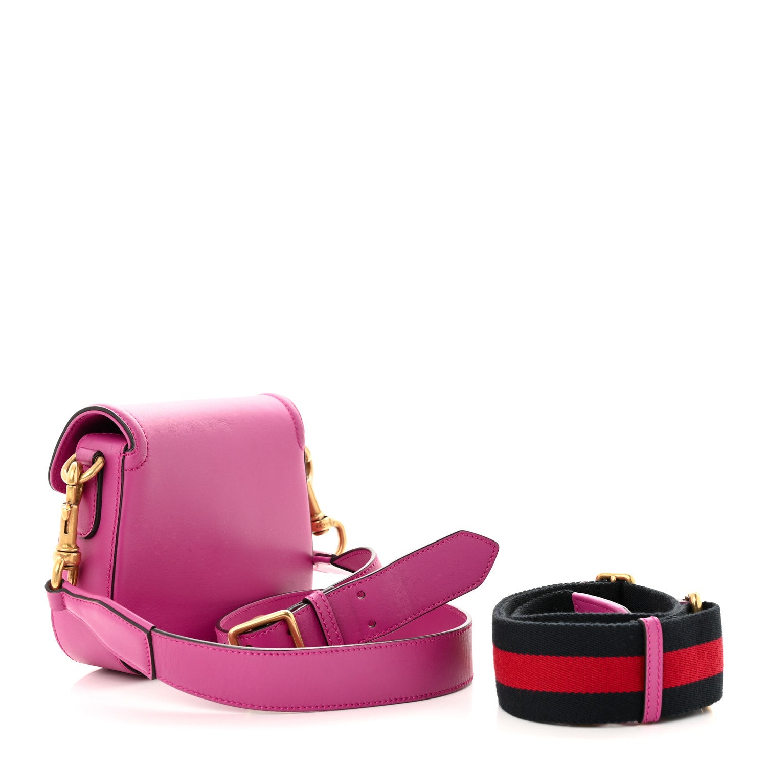 Gucci Ruinart Calfskin Small Lady Web Shoulder Bag New Rosette 3 of 12