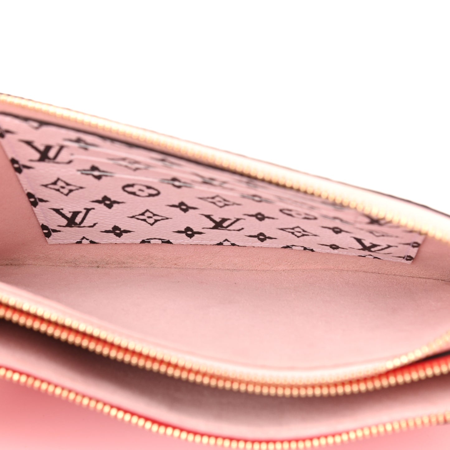 Monogram Giant Double Zip Pochette Rouge