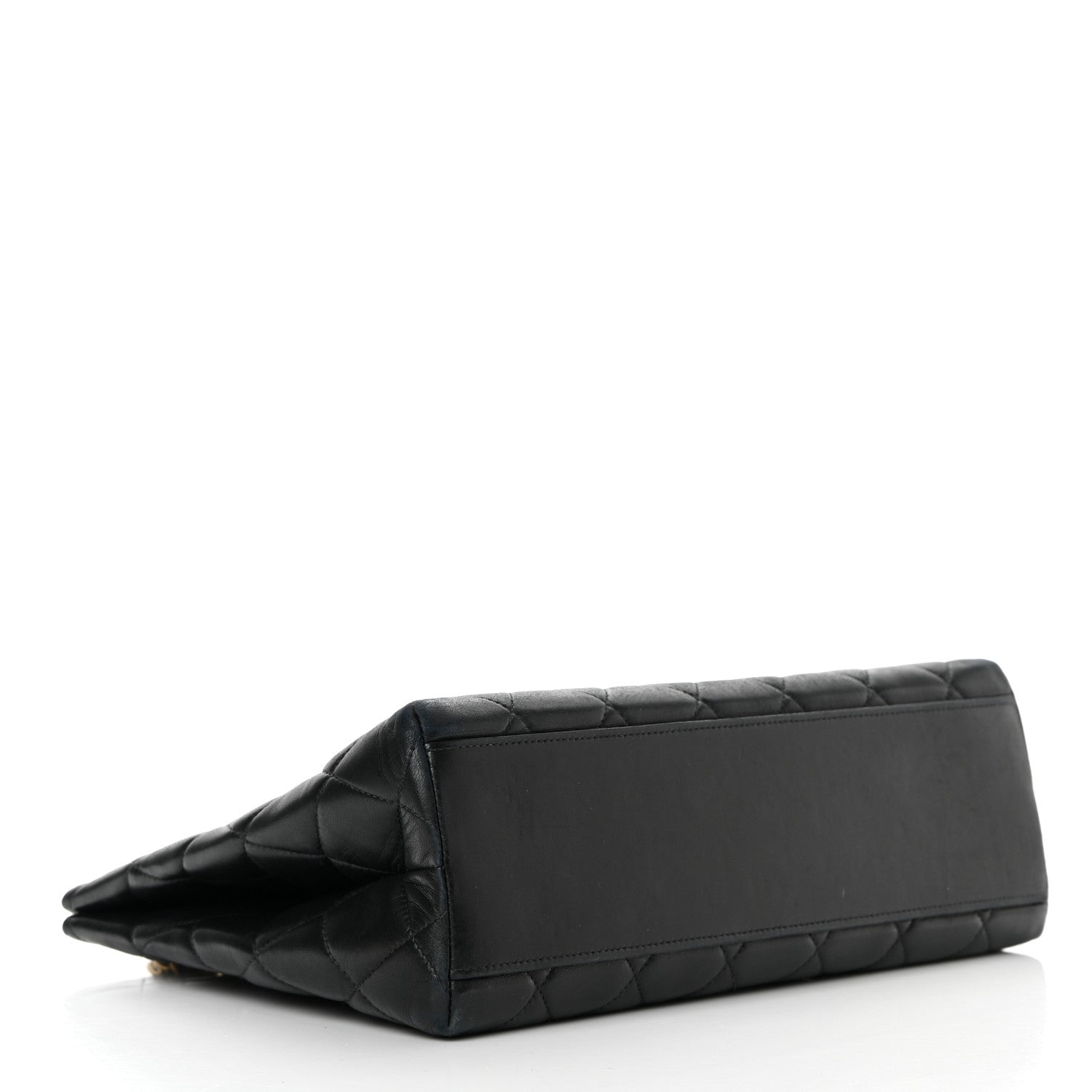 Chanel Lambskin Quilted Shopping Tote Black 3 of 16