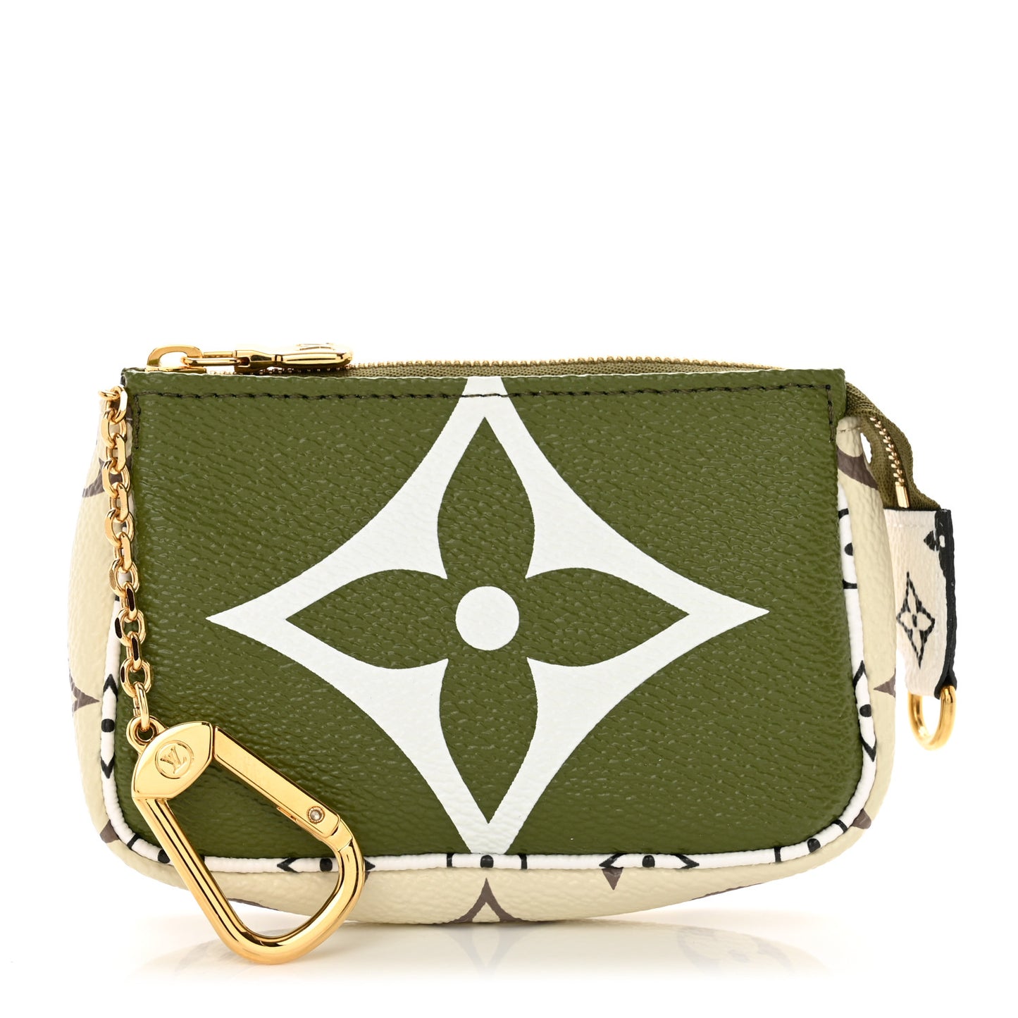 Monogram Giant Micro Pochette Accessories Kaki White