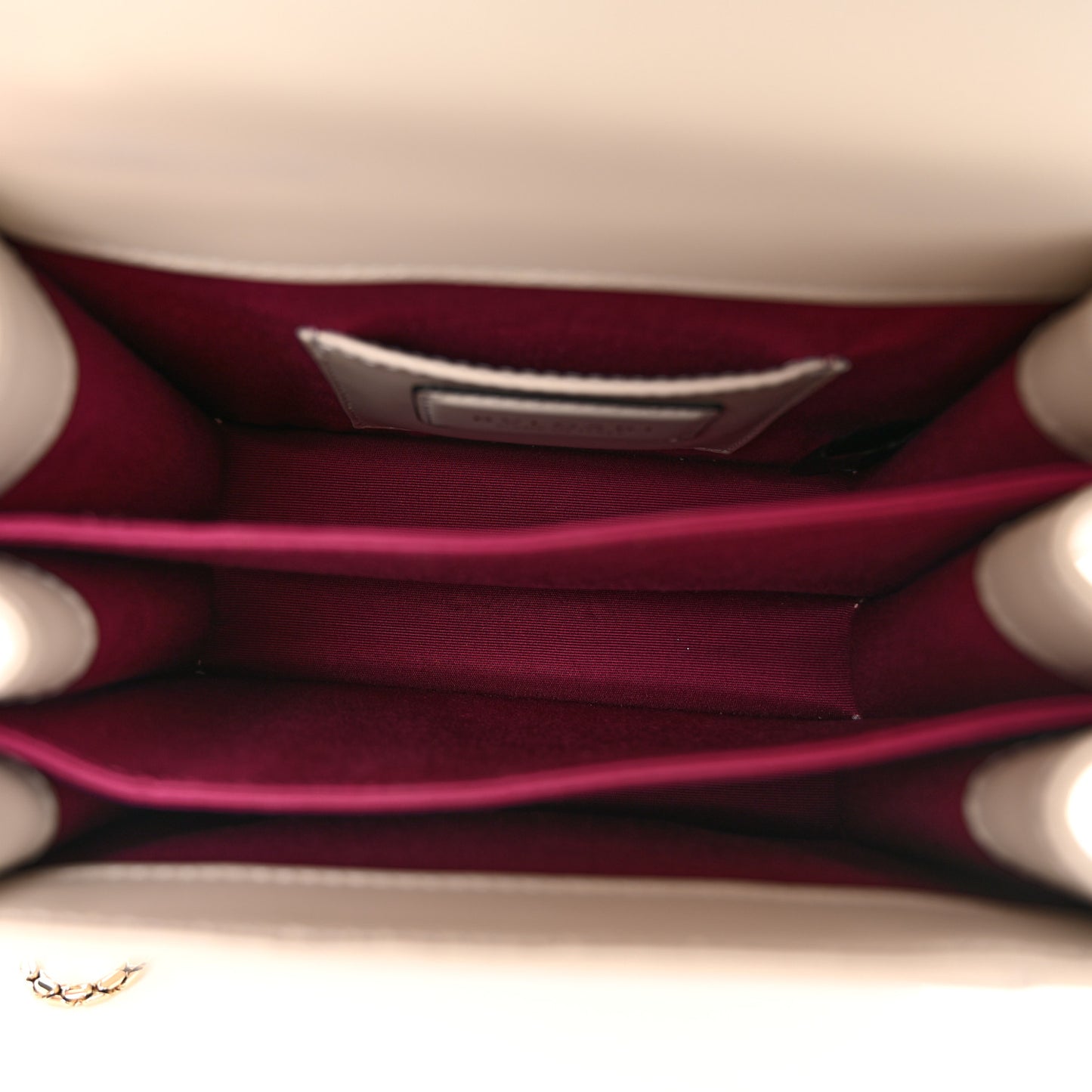 Calfskin Serpenti Forever Top Handle White