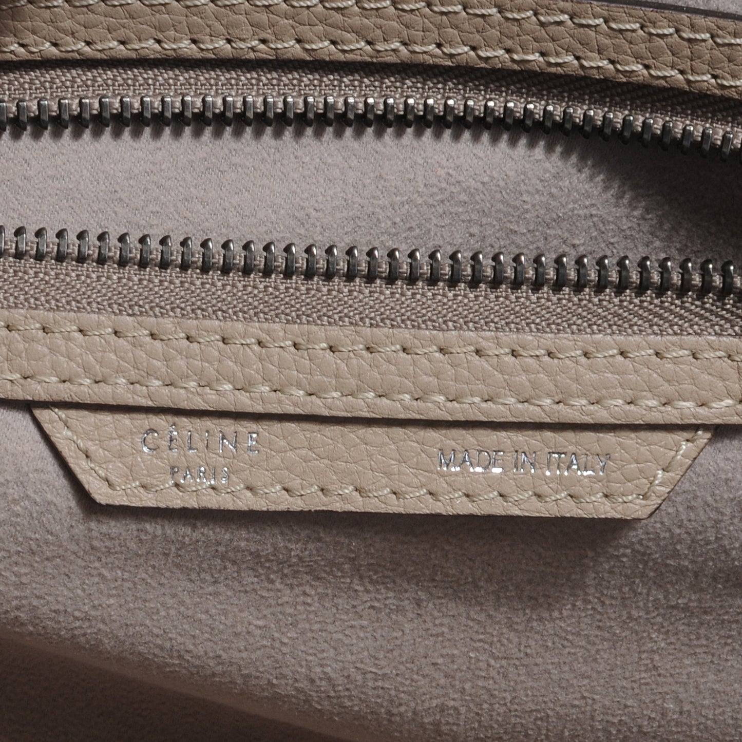 Drummed Calfskin Mini Luggage Dune