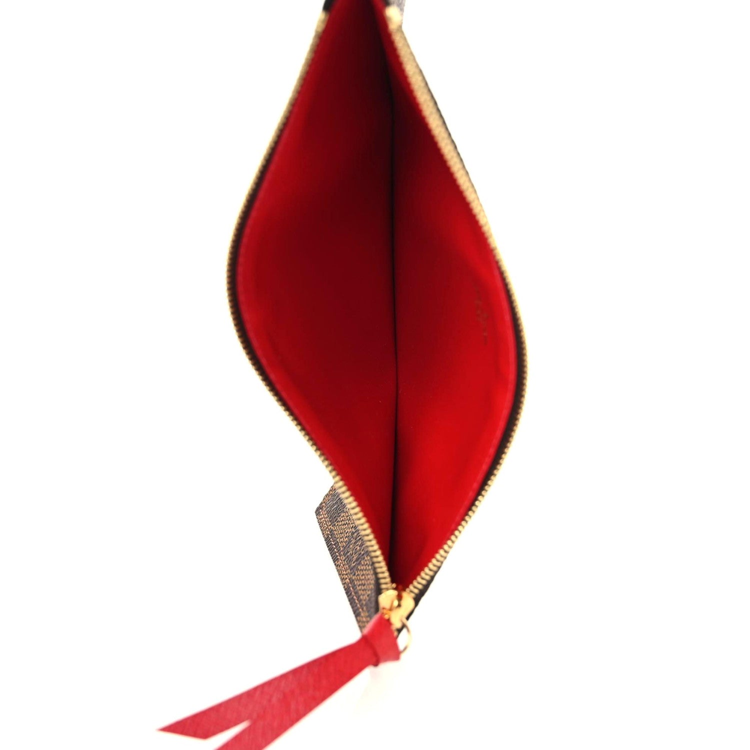 Louis Vuitton Damier Ebene Pochette Felicie Chain Wallet 10 of 13