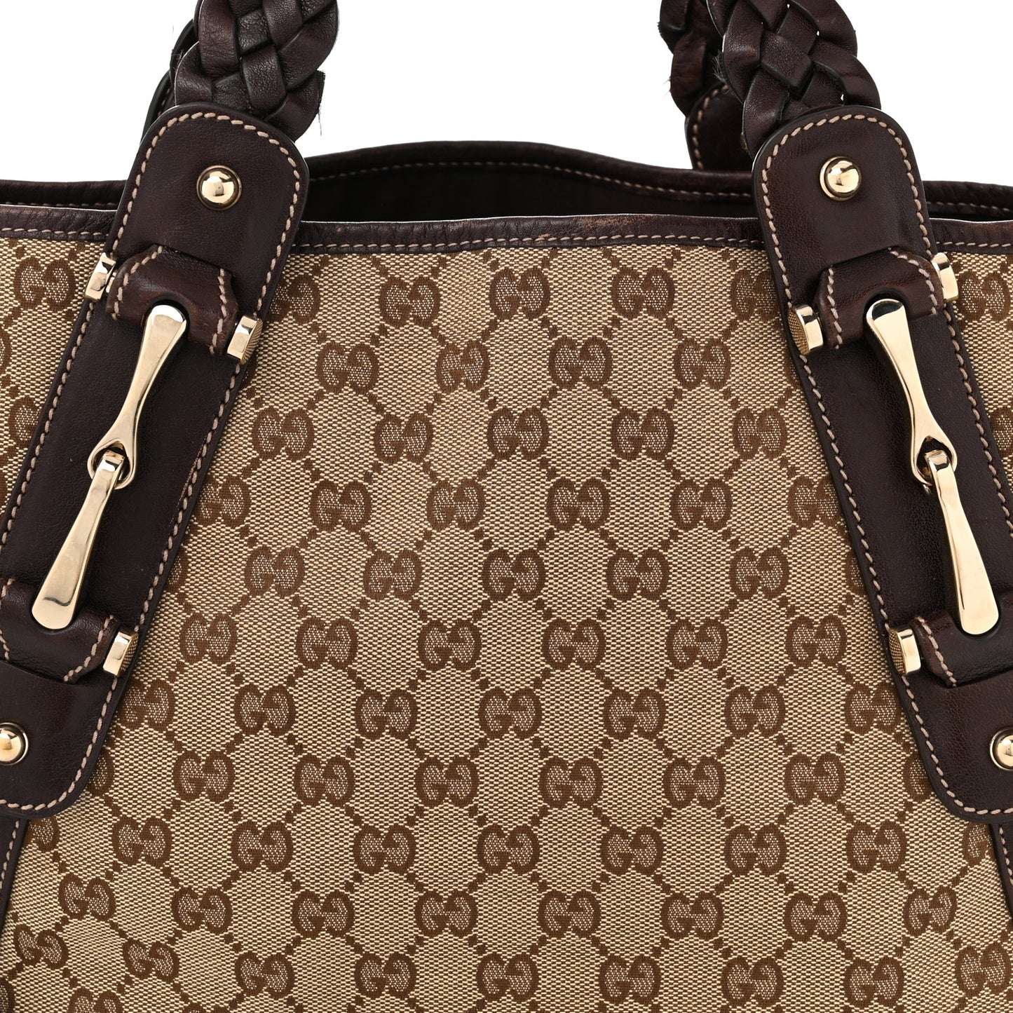 Monogram Small Pelham Shoulder Bag Dark Brown