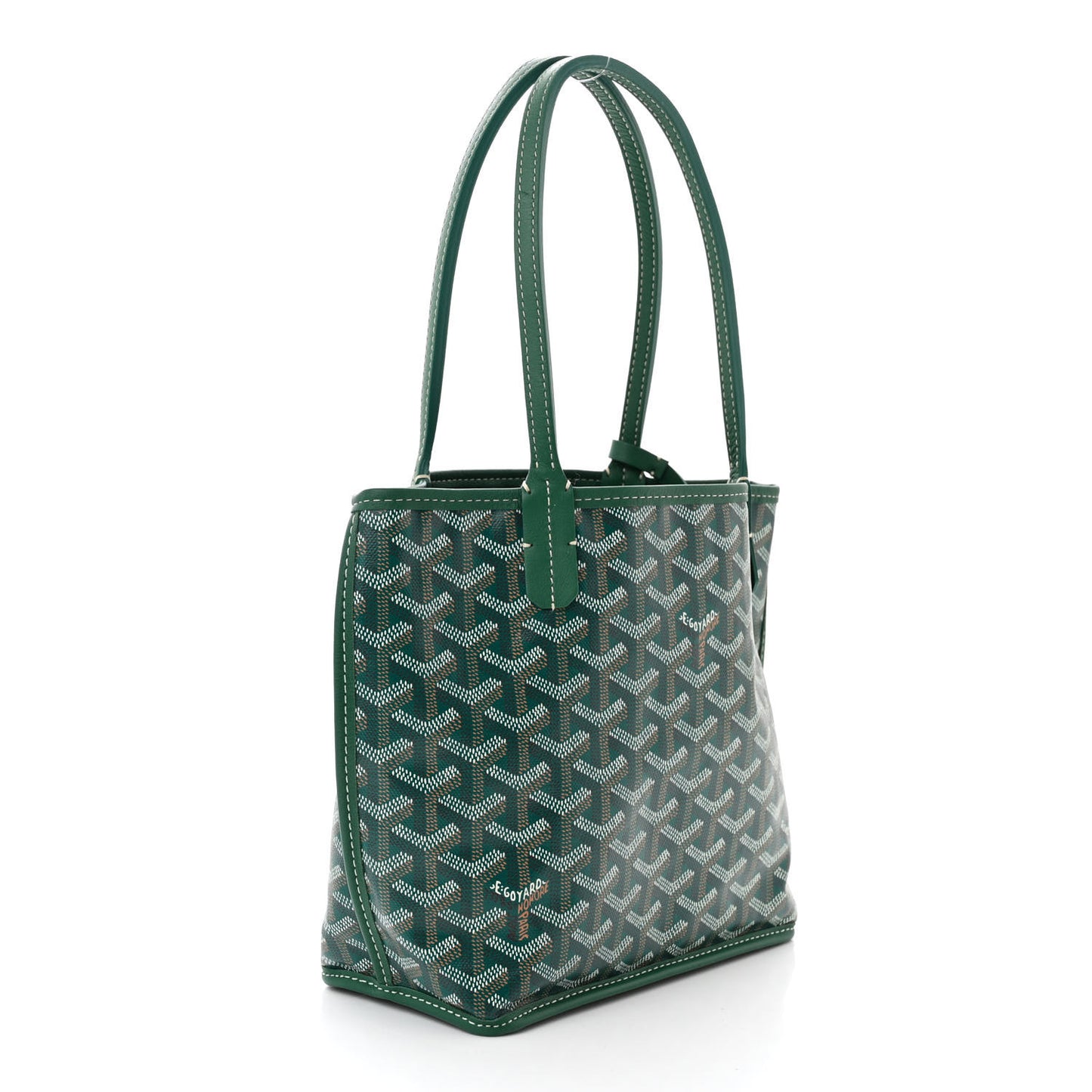 Goyardine Reversible Mini Anjou Green