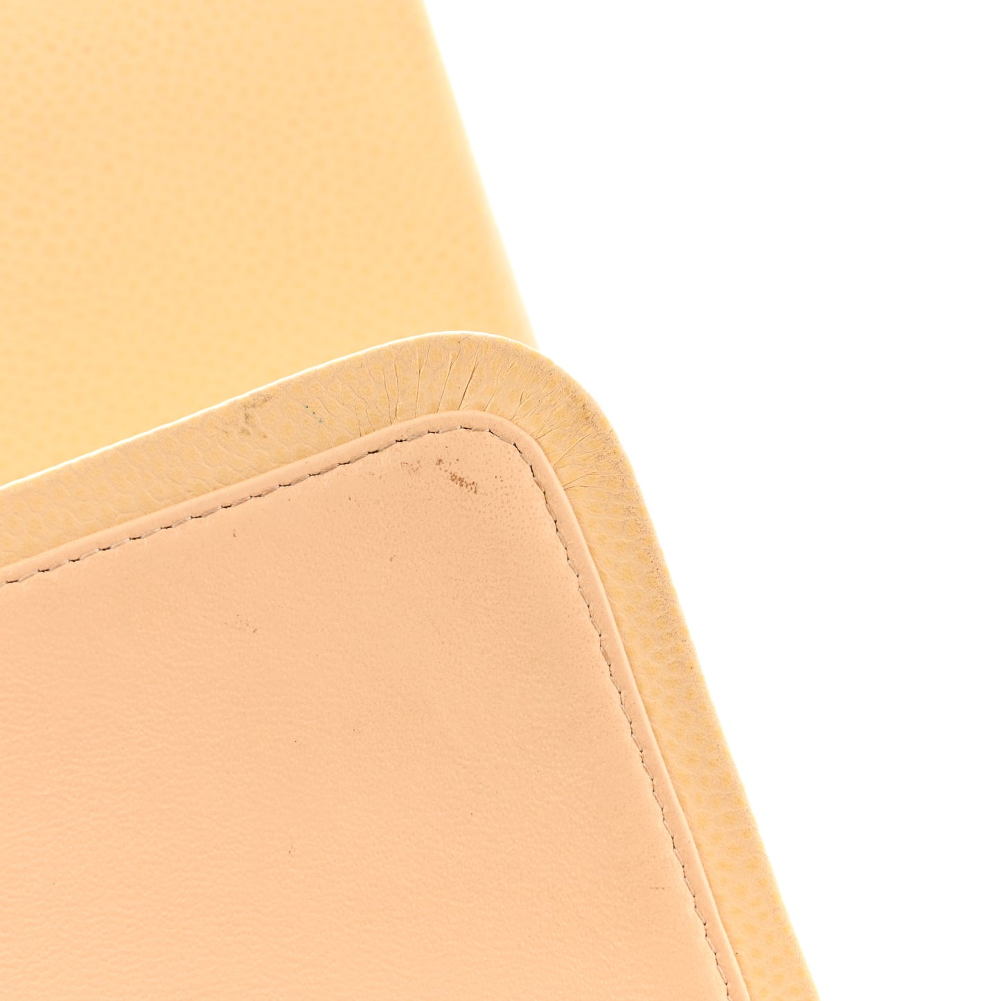Caviar Quilted Maxi Double Flap Light Beige