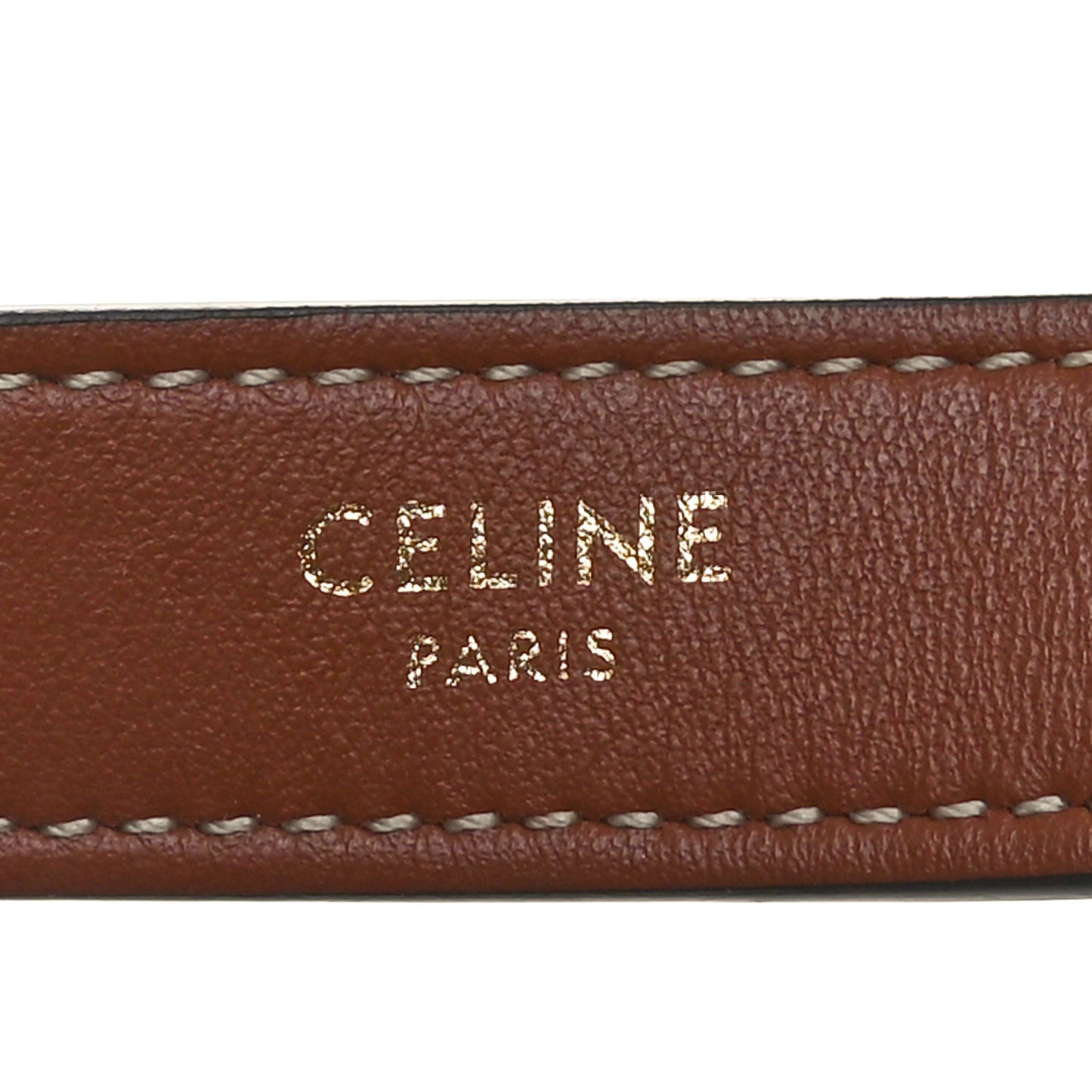 Smooth Calfskin Medium Strap Ava Triomphe Shoulder Bag Tan