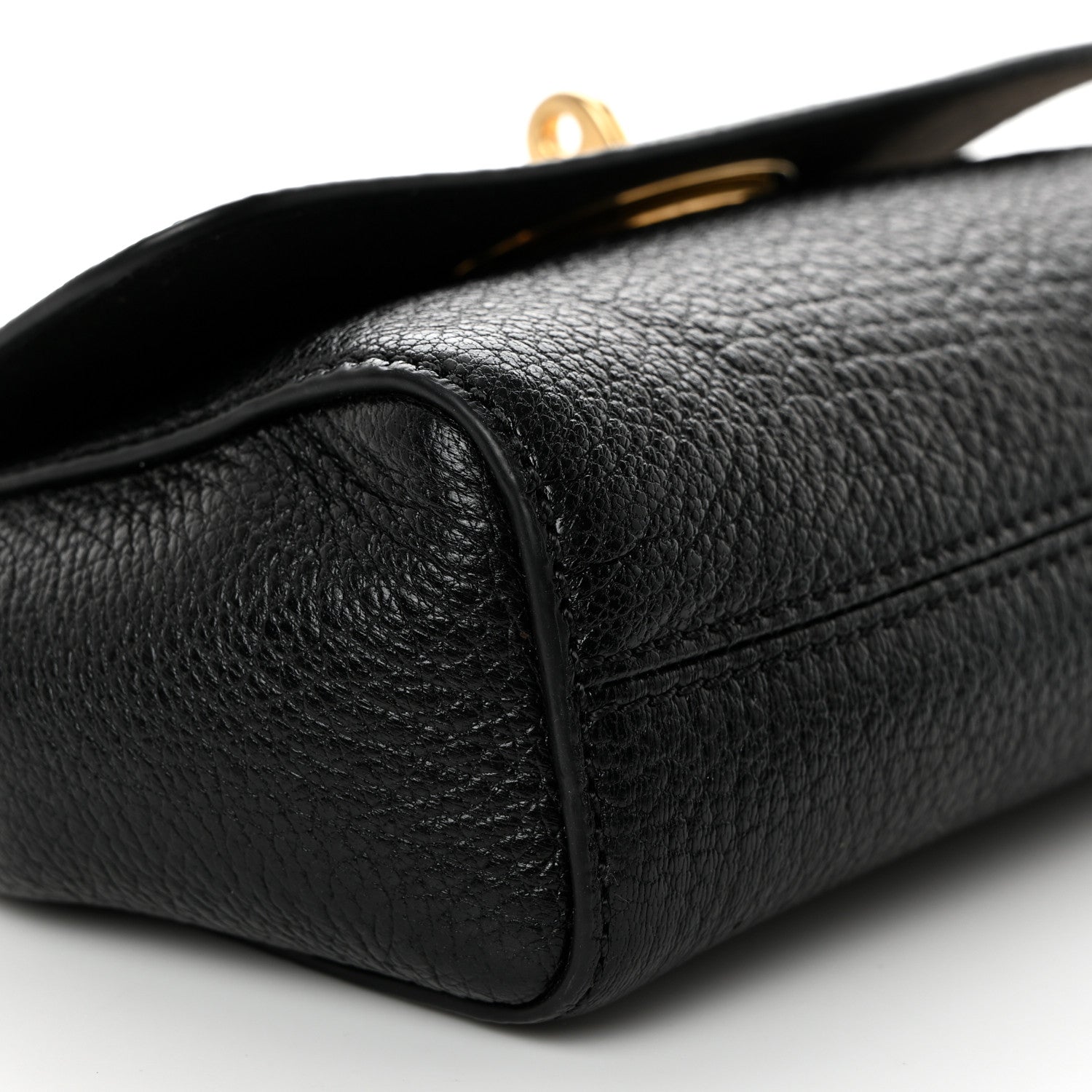 Mulberry Glossy Goatskin Mini Lily Flap Black 10 of 11