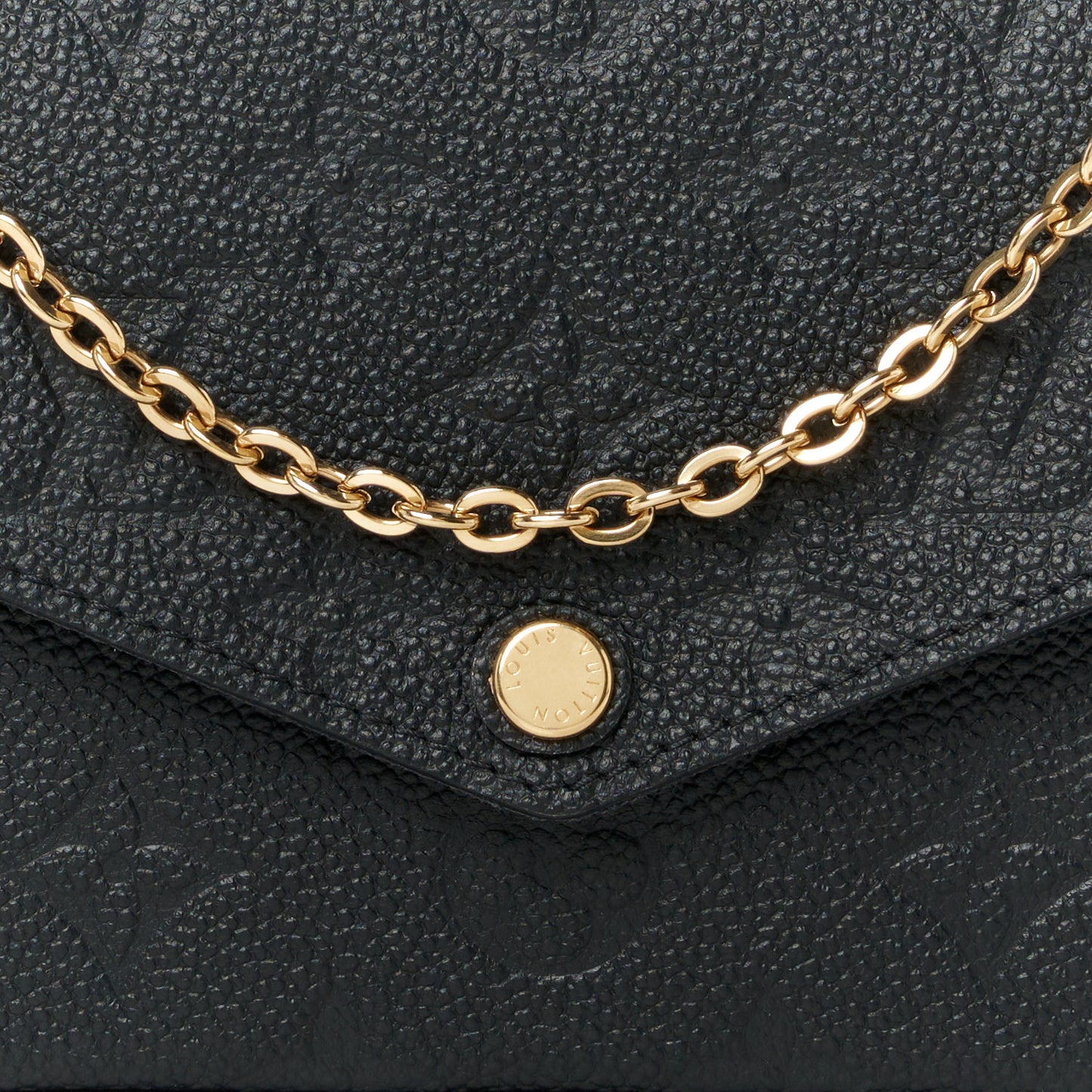 Empreinte Pochette Felicie Chain Wallet Black