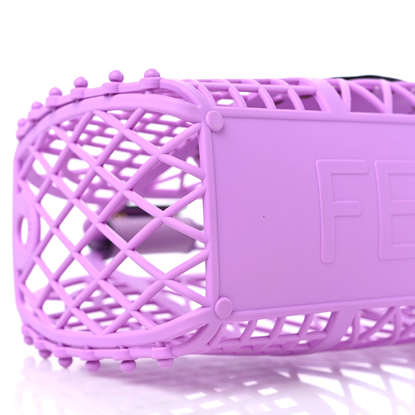 Recycled Plastic Vitello Liberty Matte Small Fendi Basket Violetta