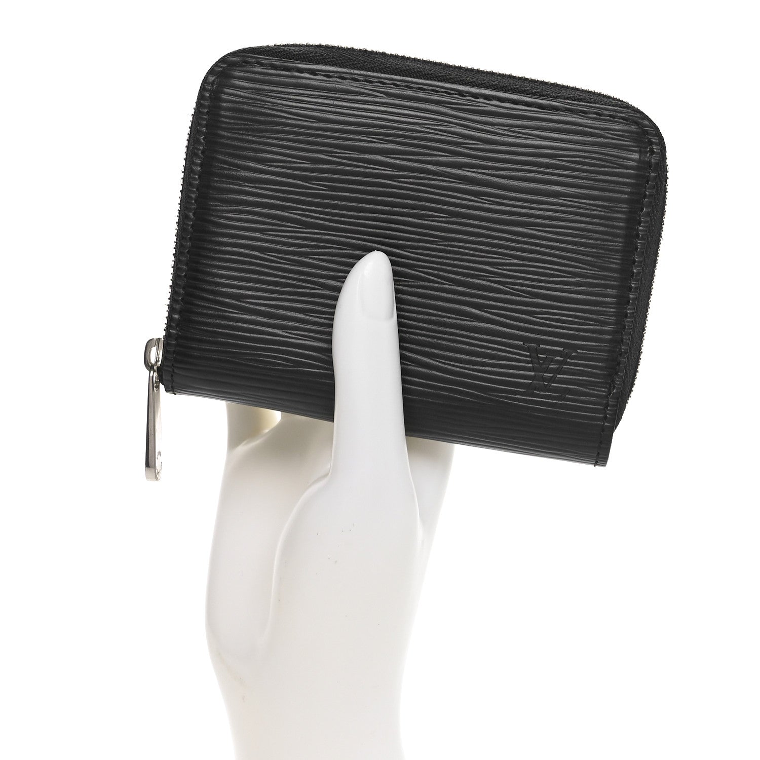 Louis Vuitton Epi Zippy Coin Purse Black 2 of 8