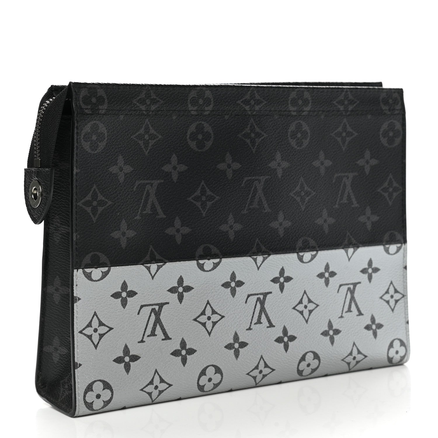 Louis Vuitton Monogram Eclipse Split Pochette Voyage MM 3 of 7