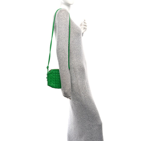 Nappa Intrecciato Mini Loop Camera Bag Parakeet