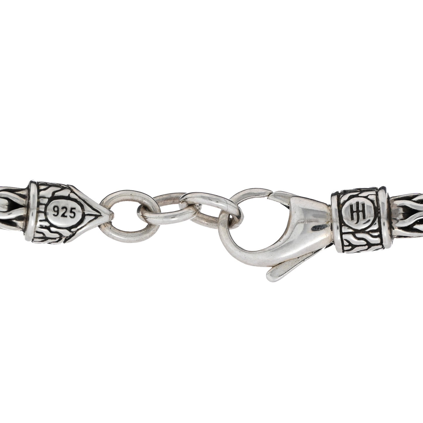 Sterling Silver Blue Sapphire Double Dragon Head Legends Naga Bracelet